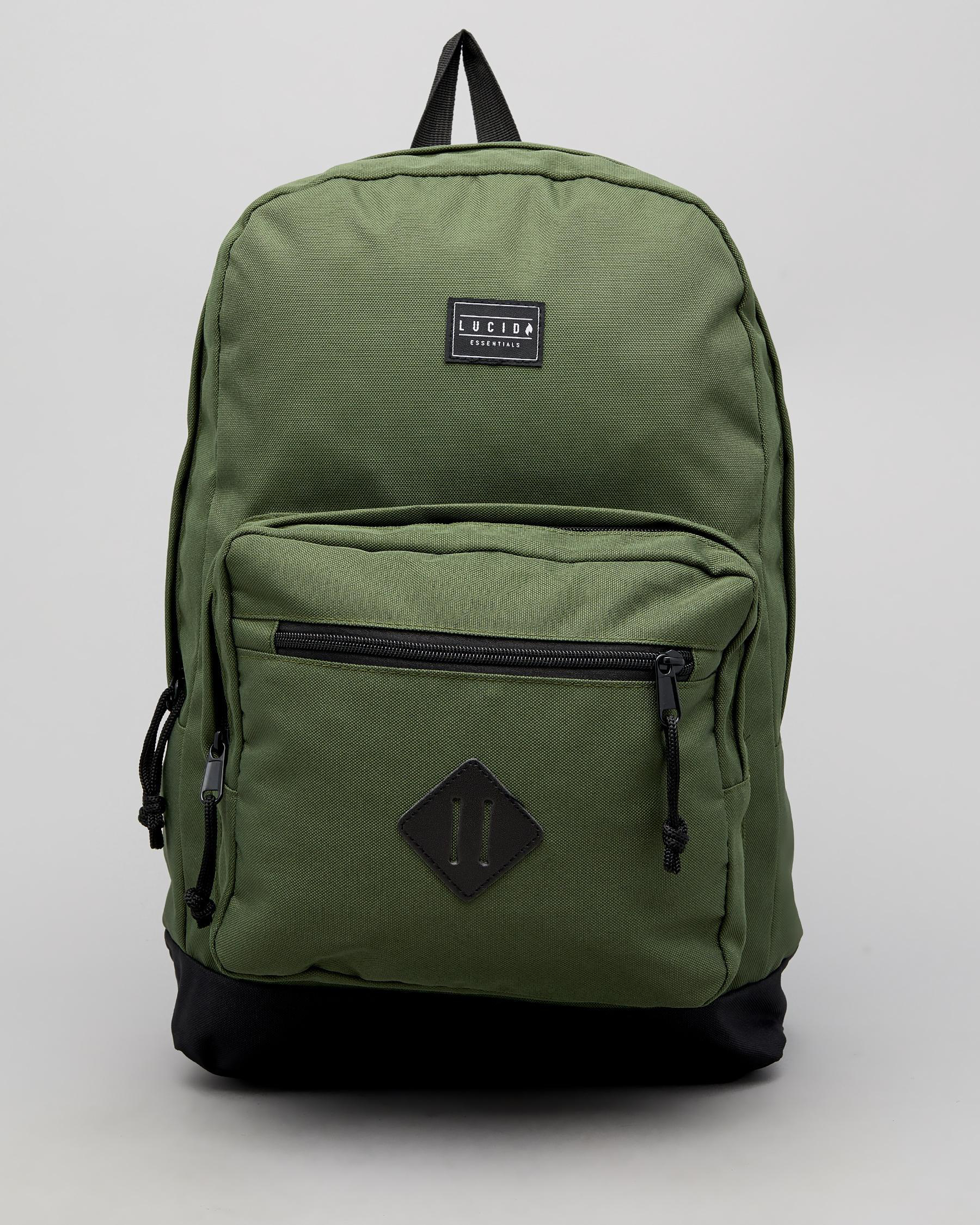Lucid Vendor Backpack In Olive/black Fast Shipping & Easy Returns