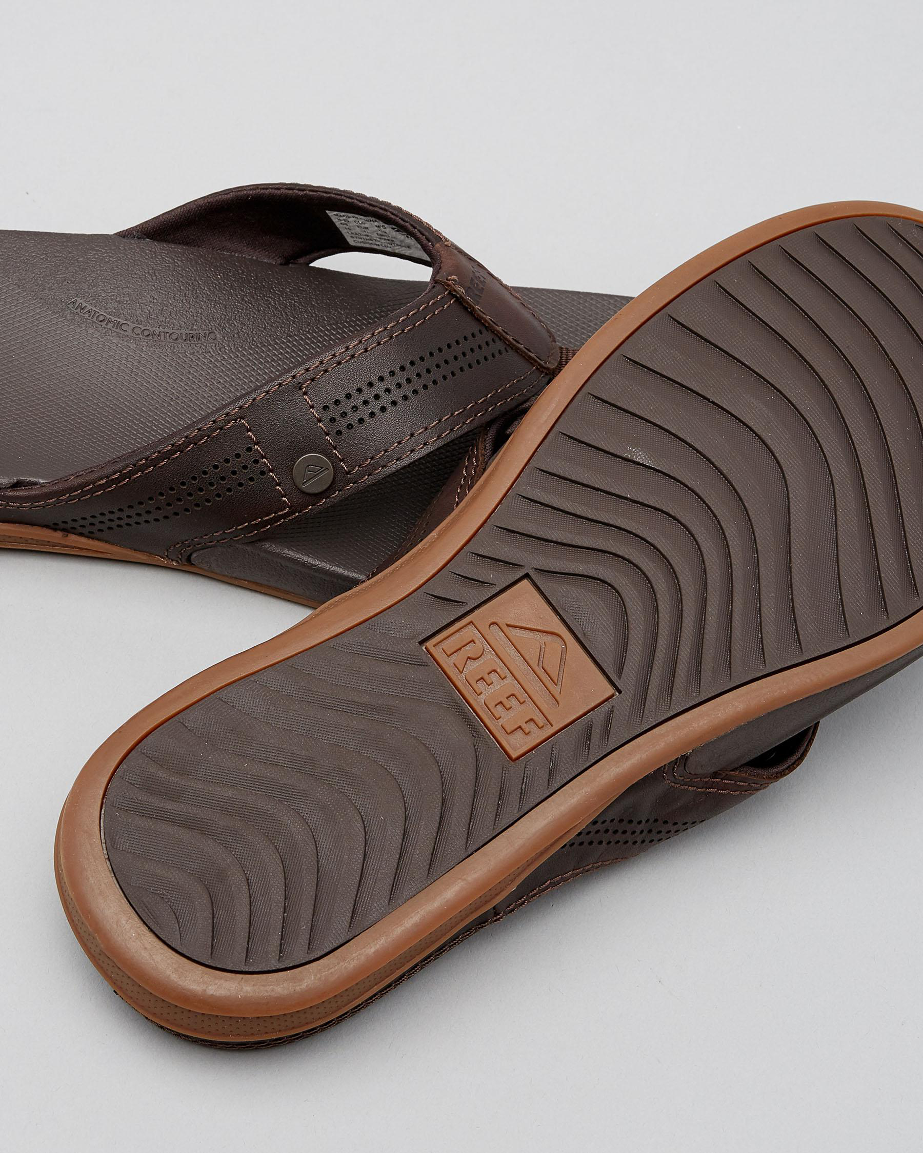 Reef Cushion Bounce Lux Thongs In Brown | City Beach Australia