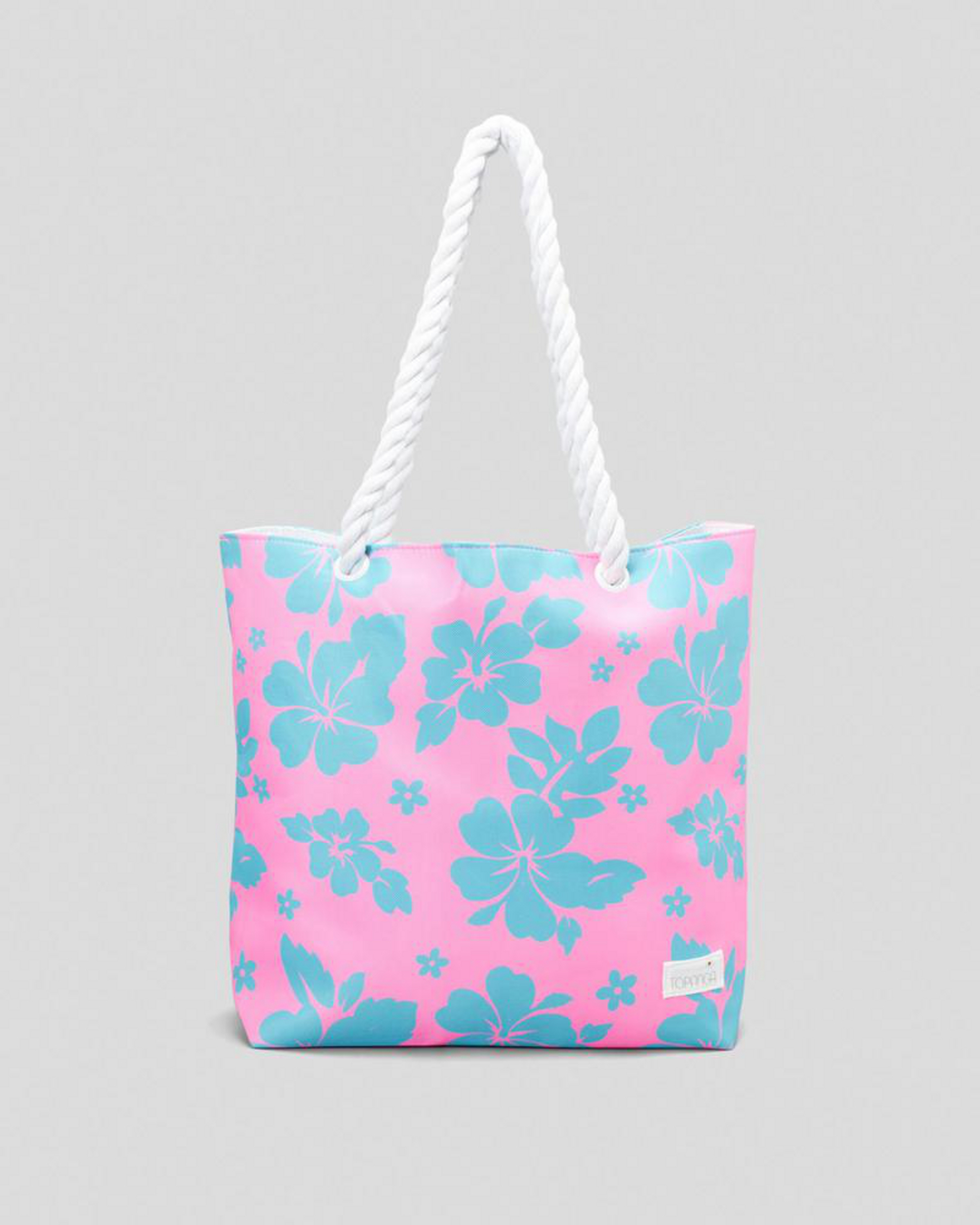 Shop Topanga Malibu Beach Bag In Pink/blue Fast Shipping & Easy