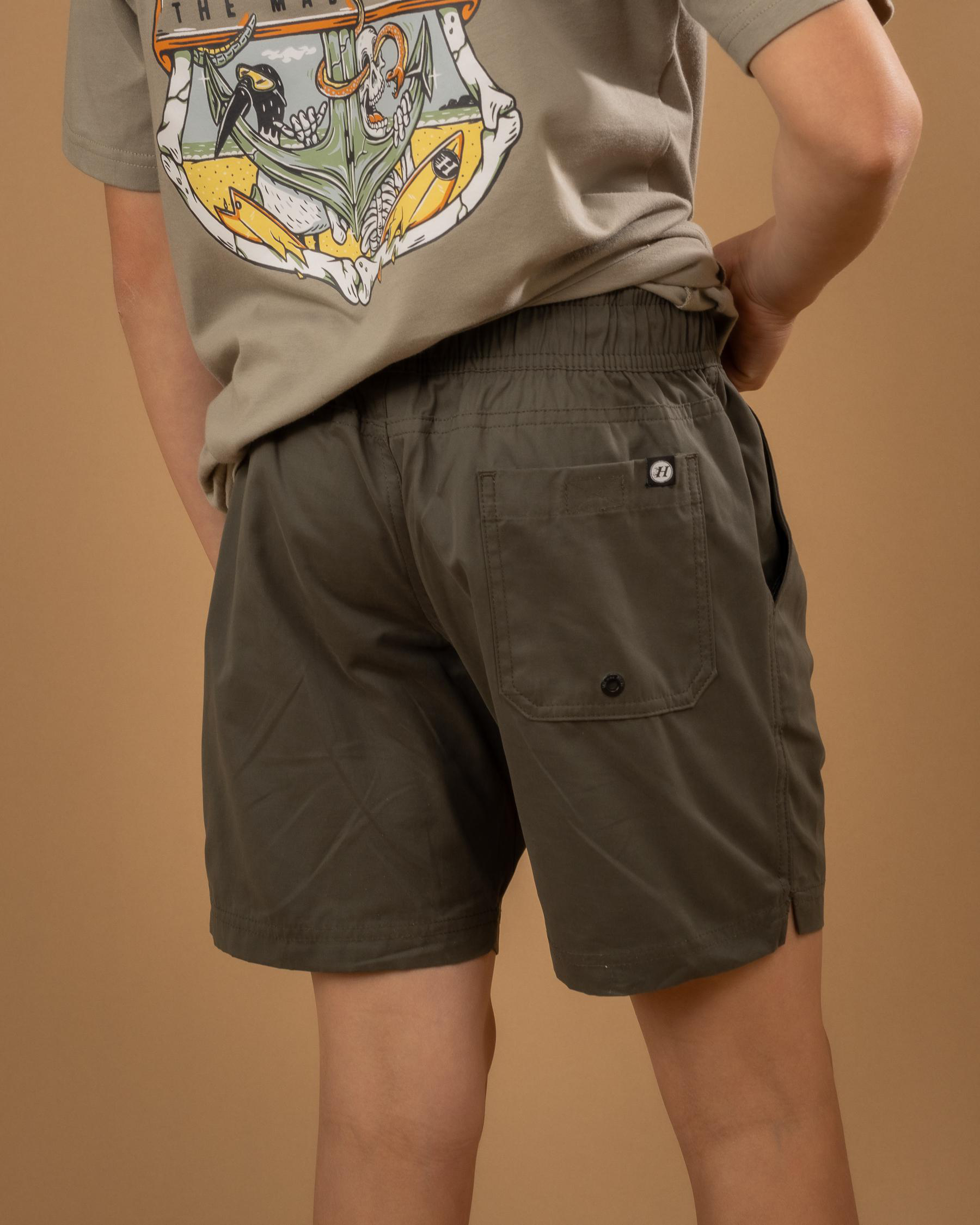 Local Boy Volley Shorts in Dark Slate main image 0