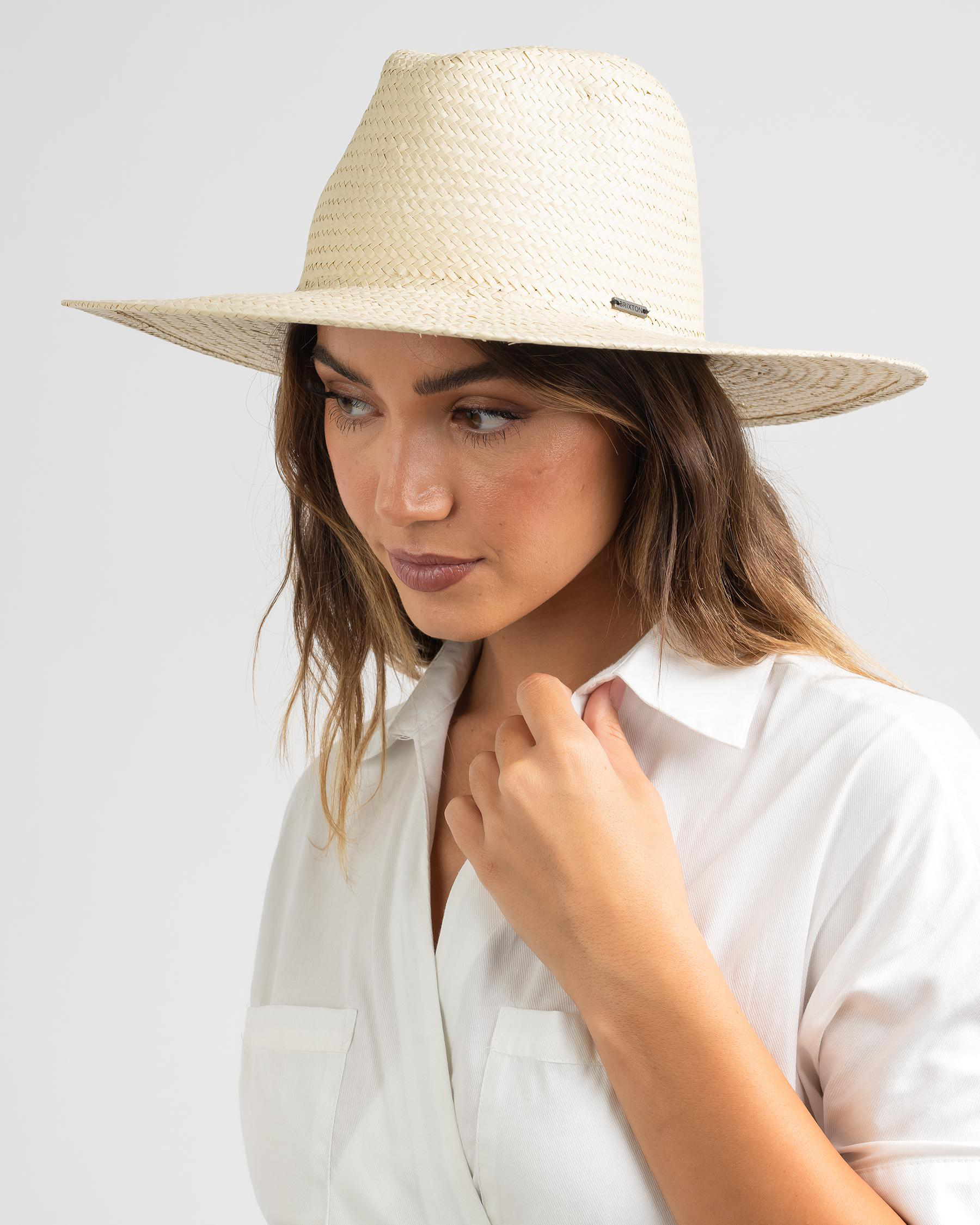 Brixton Seaside Sun Panama Hat In 
