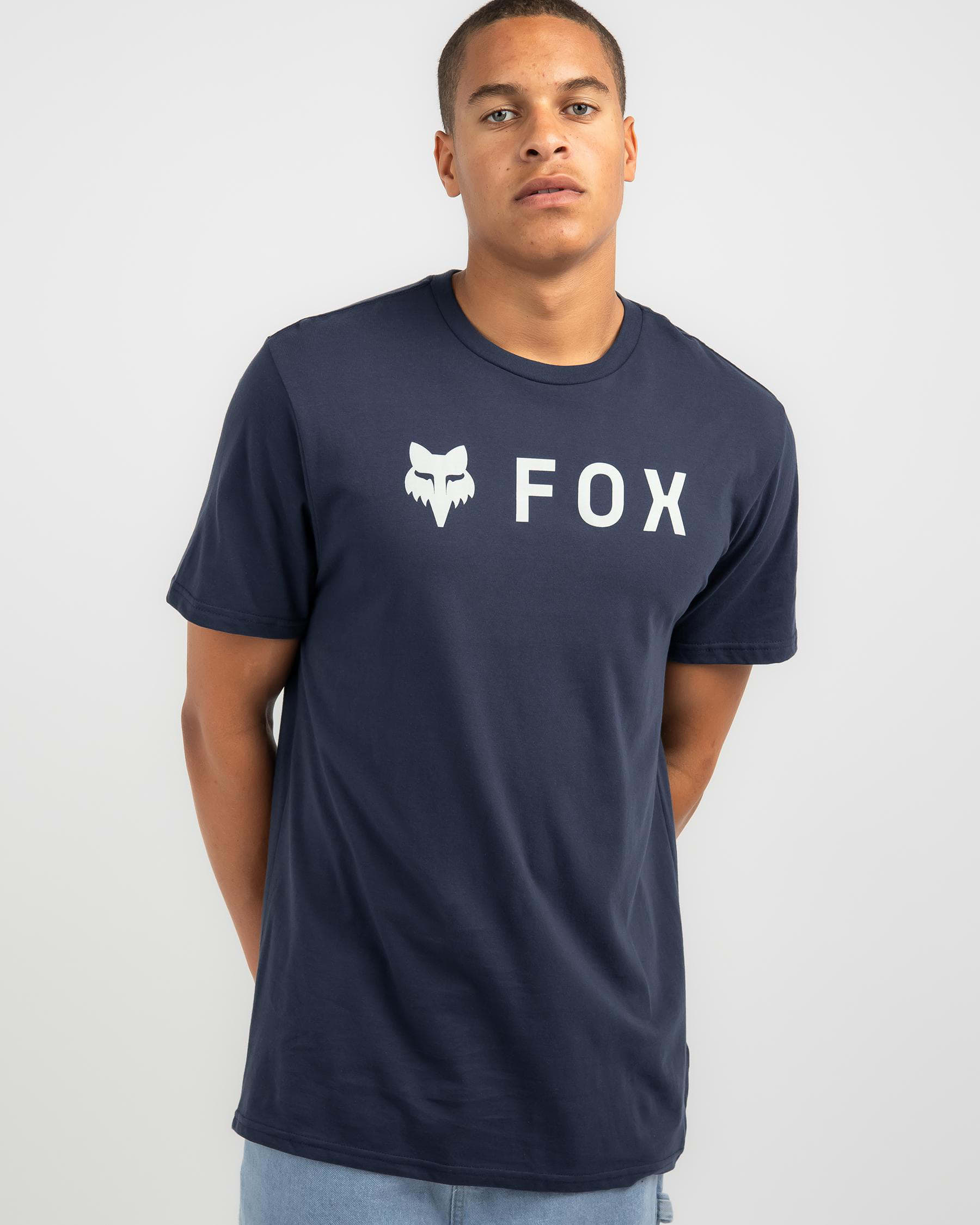 Shop Fox Absolute Premium T-Shirt In Midnight Navy - Fast Shipping ...