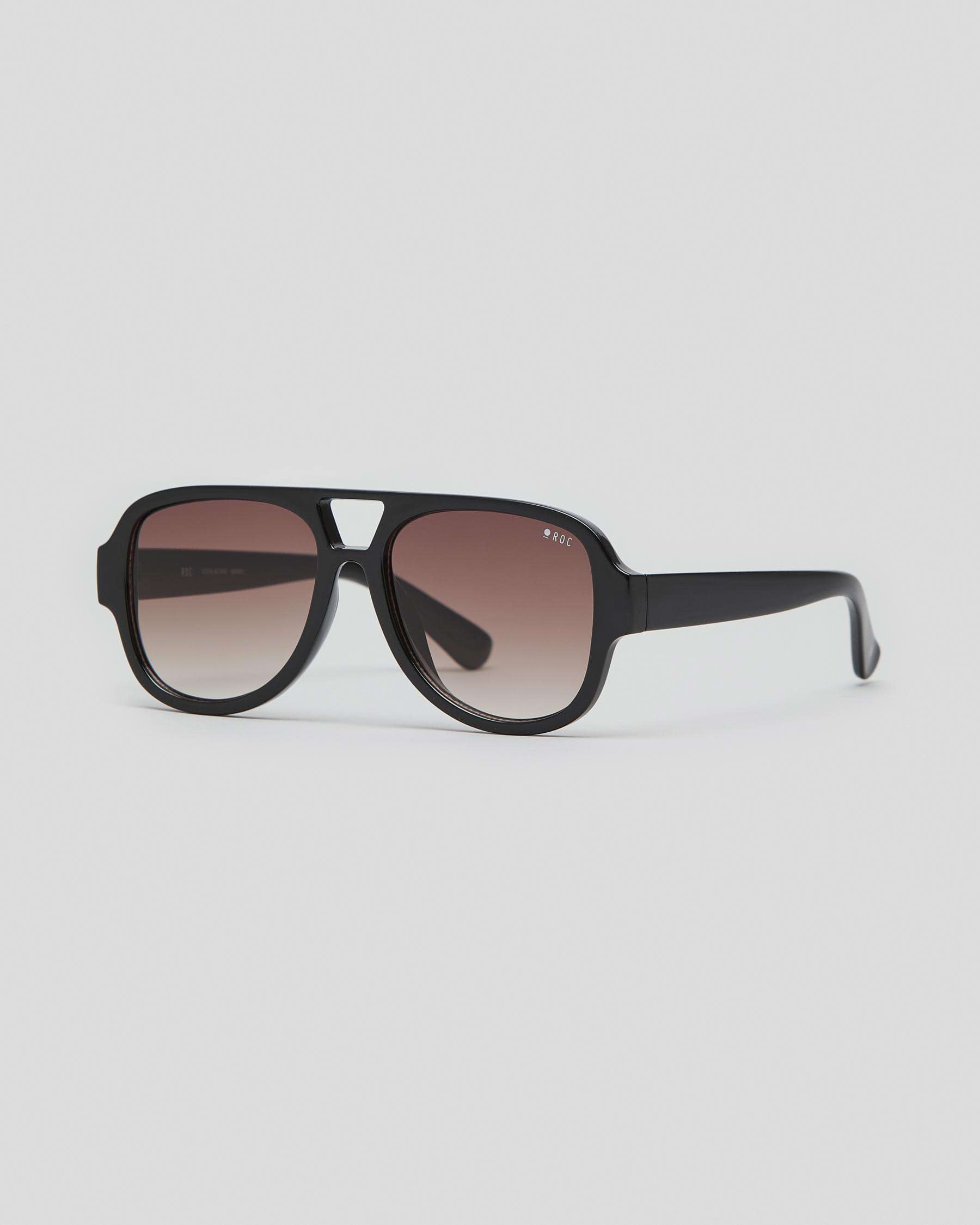 Shop ROC Eyewear Everlasting Sunglasses In Black/gradient Brown - Fast ...