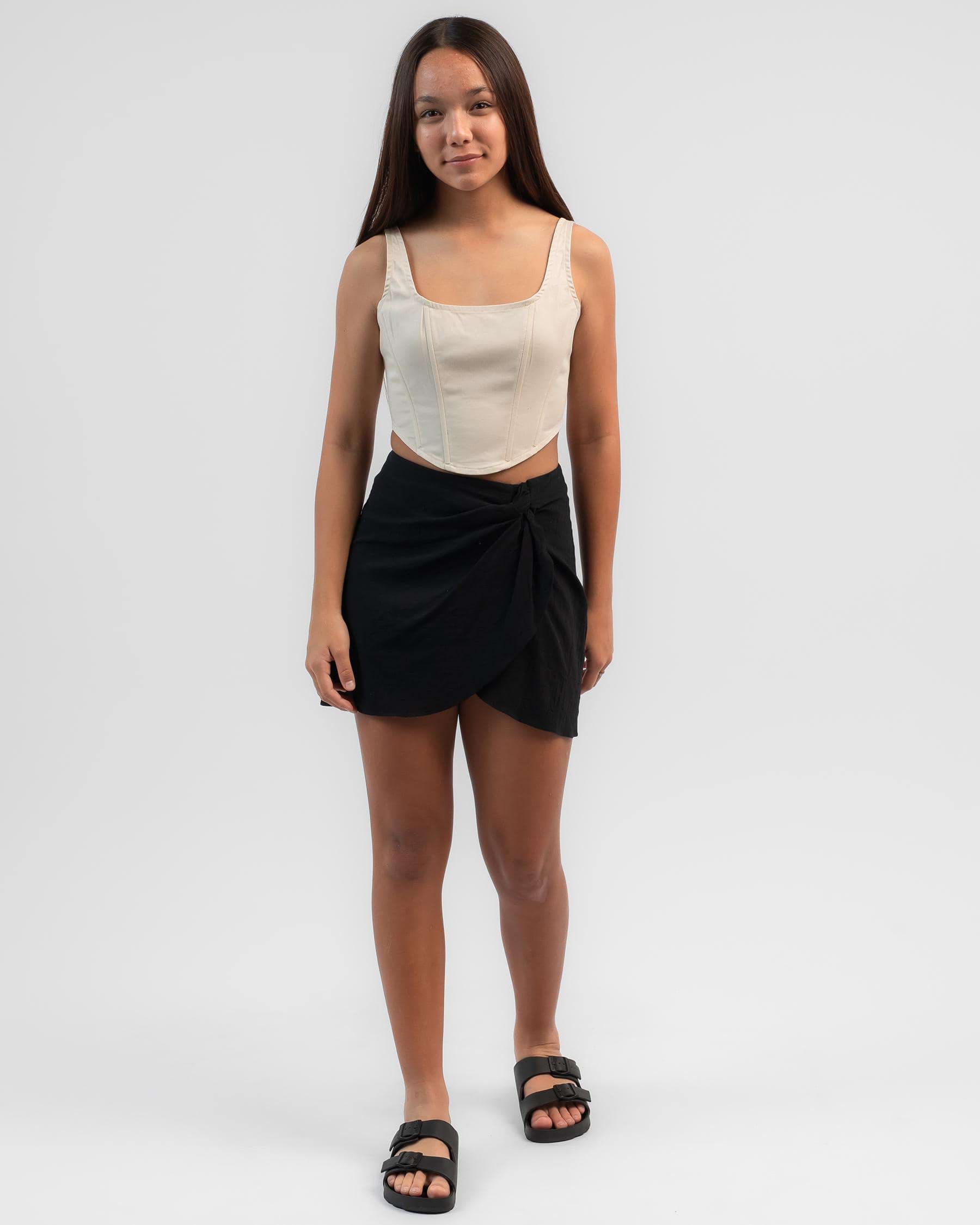 Ava And Ever Girls' Montero Corset Top In Alabaster - Fast Shipping ...