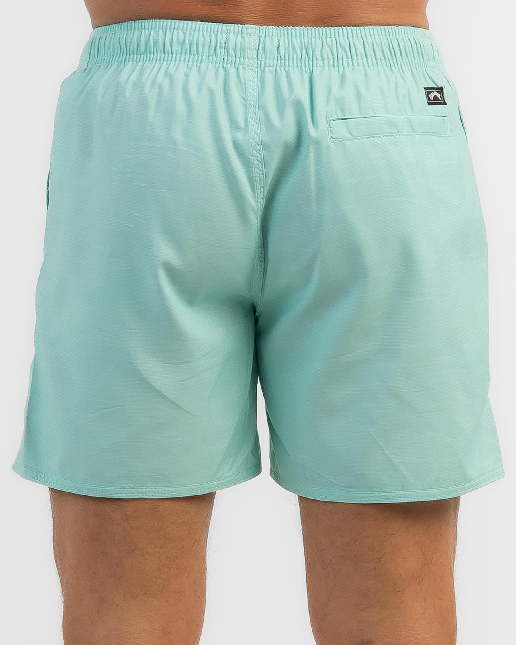 Shop Billabong Sergio Layback Volley Board Shorts In Cool Mint Fast