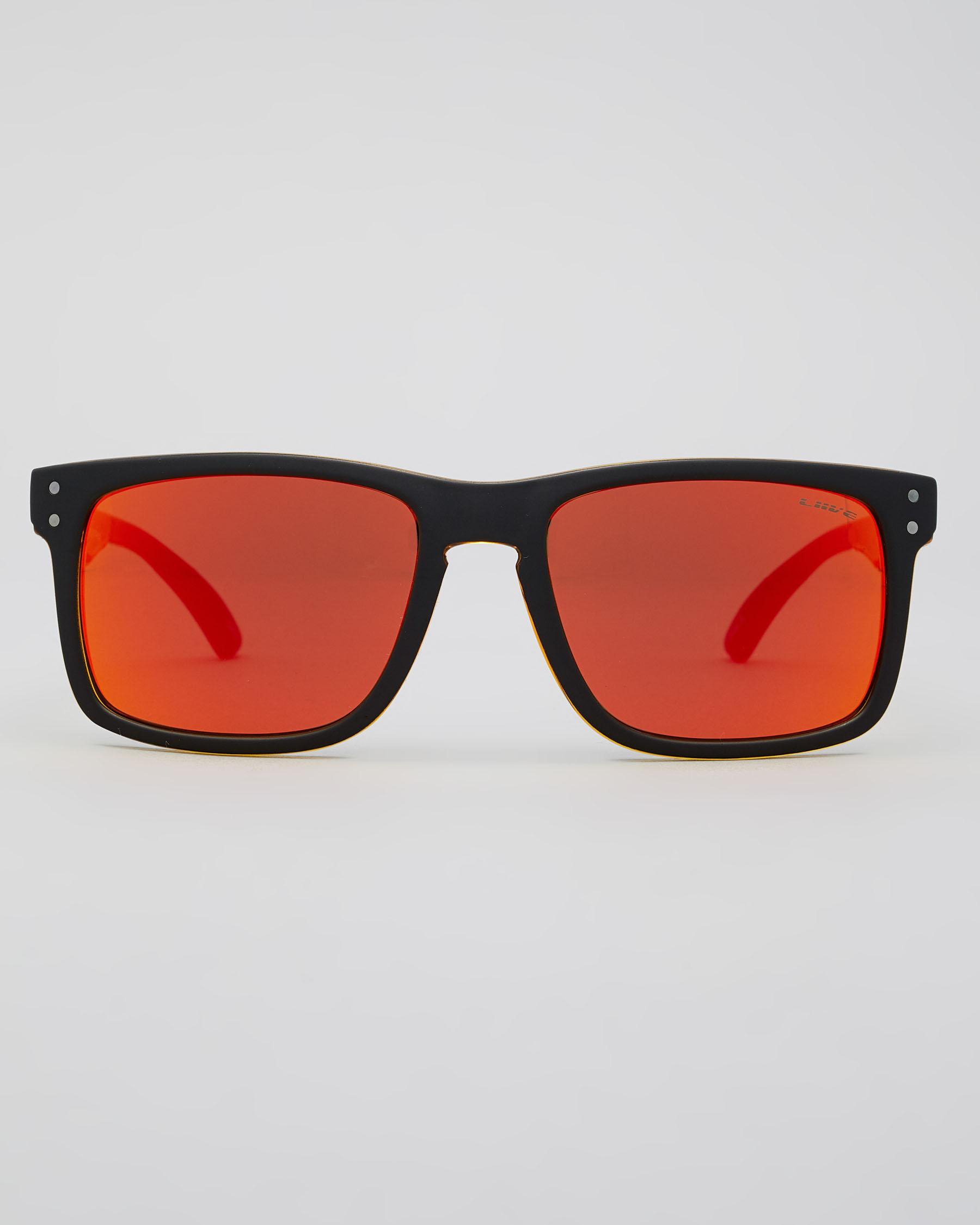 Liive Cheap Thrill Revo Sunglasses In Black/orange City Beach Australia