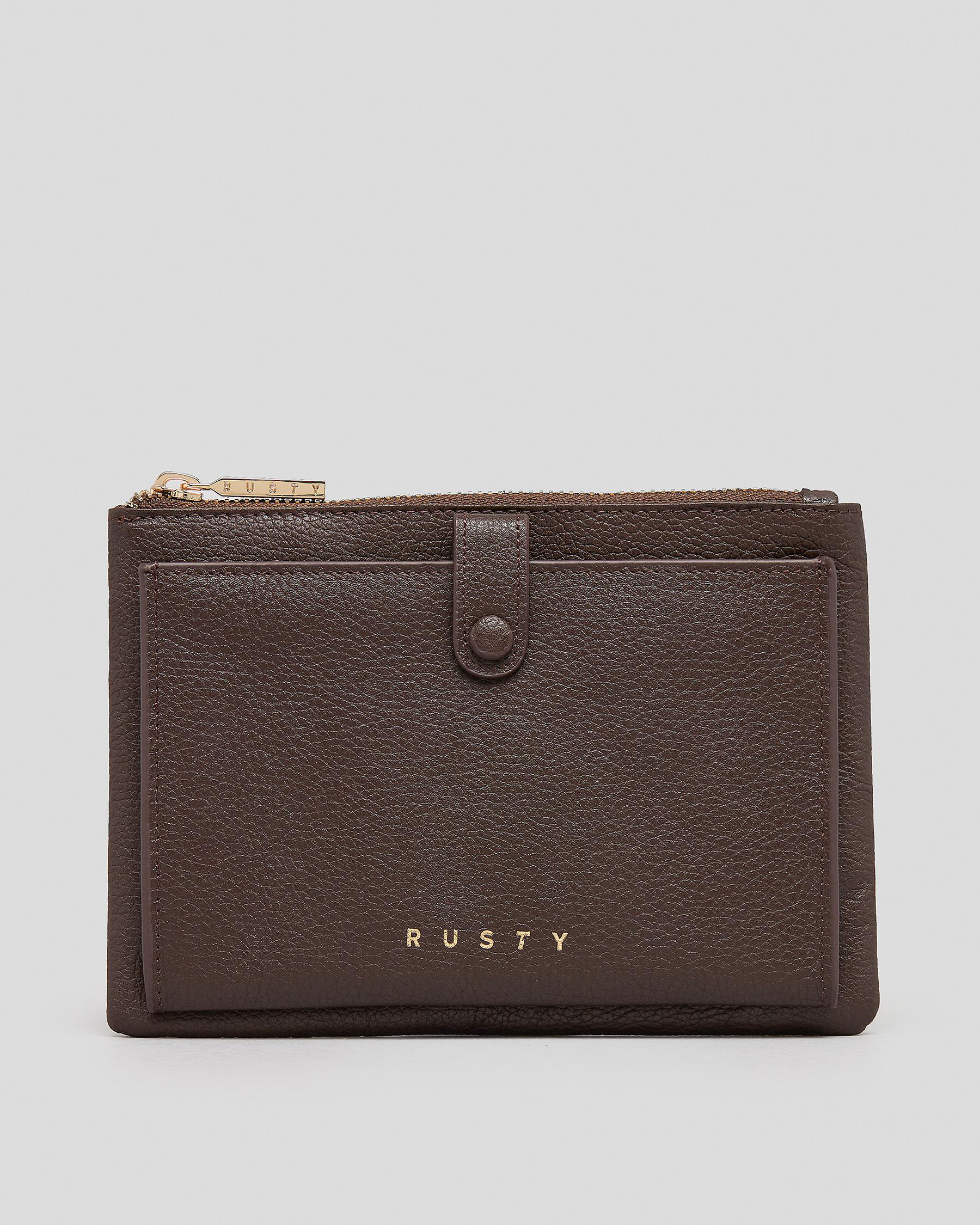 Shop Rusty Grace Leather Coin Purse In Cappucino 1 Fast Shipping