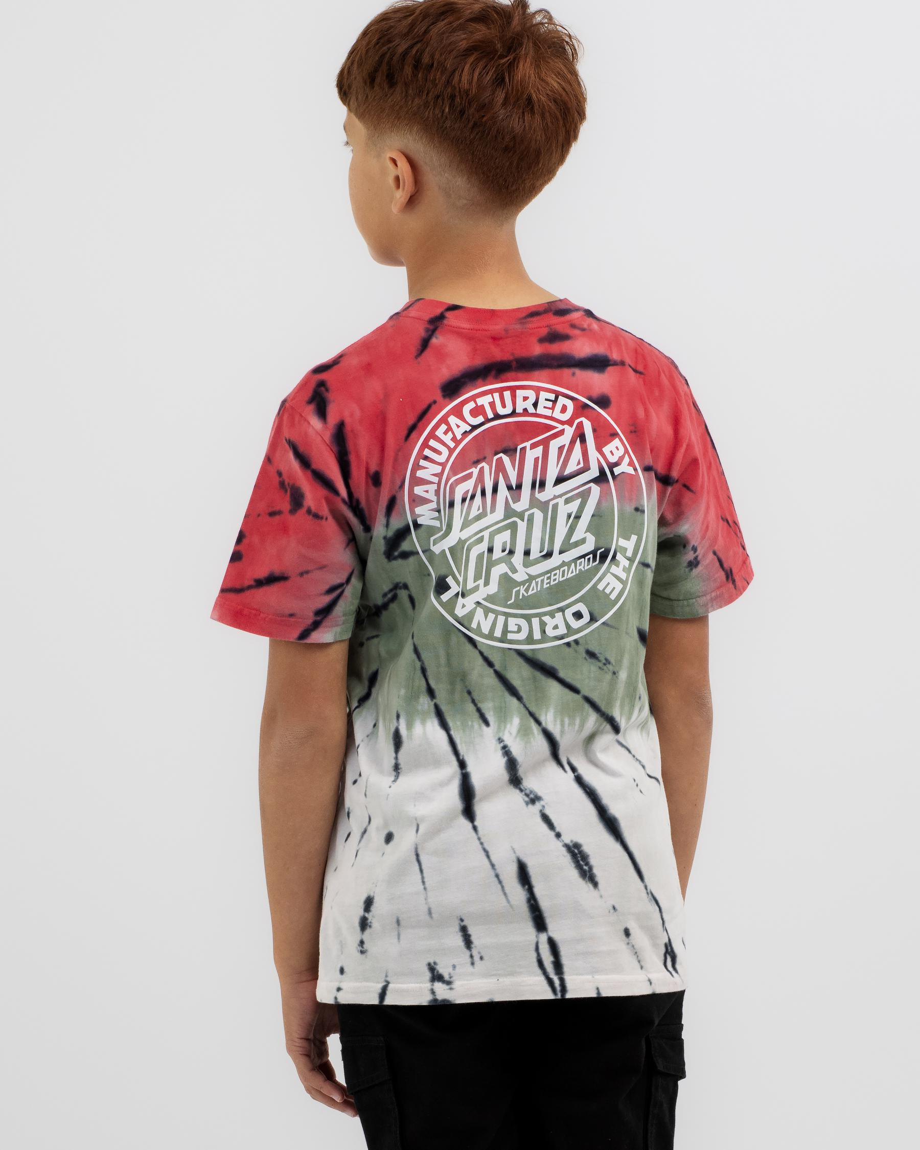 T-shirt Santa Cruz Vert Garçon Taille S - Occasion Très Bon état