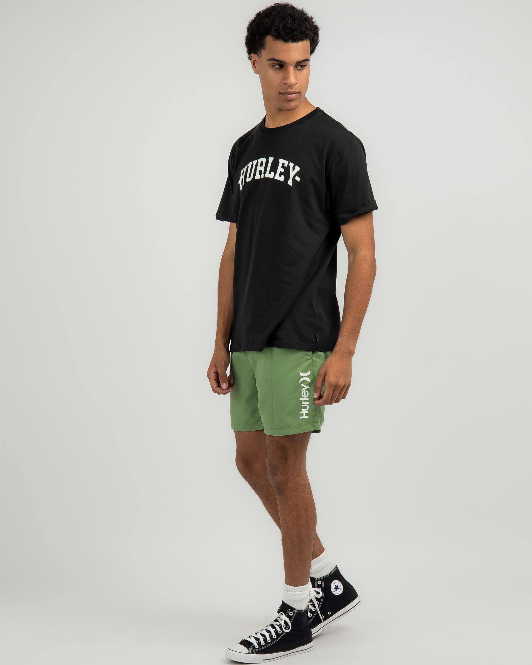 Shop Hurley Hurley One and Only Volley Board Shorts In Loden Frost ...