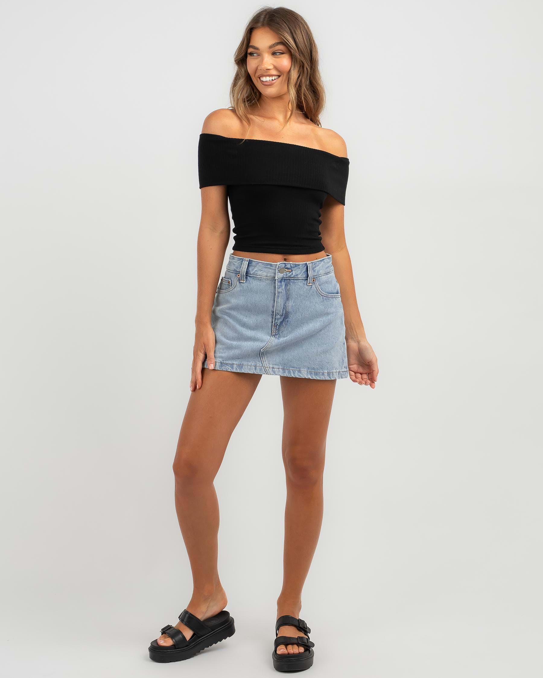 Shop Ava And Ever Cassie Off Shoulder Top In Black - Fast Shipping ...
