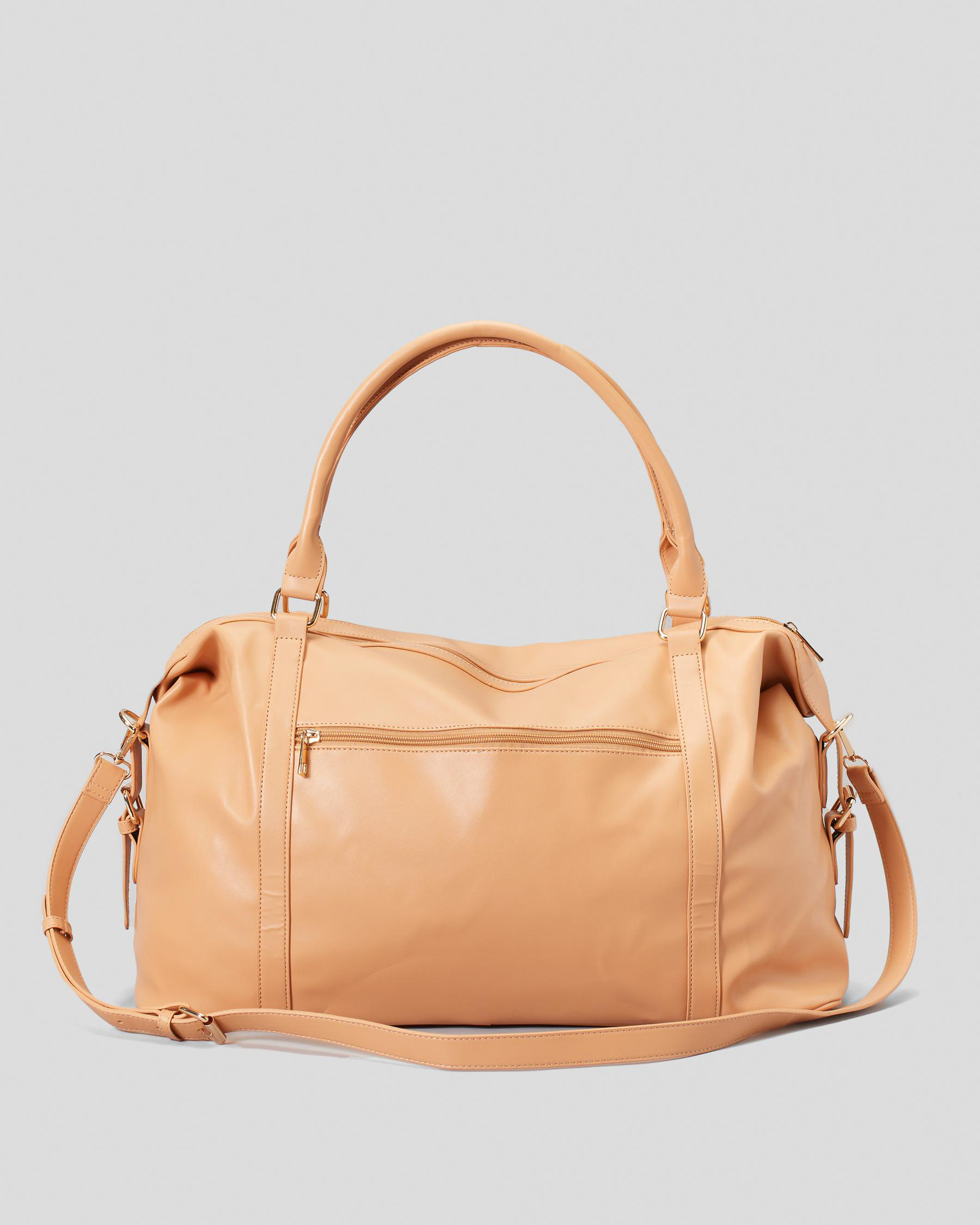 Shop Mooloola Momo Travel Bag In Light Tan Fast Shipping & Easy