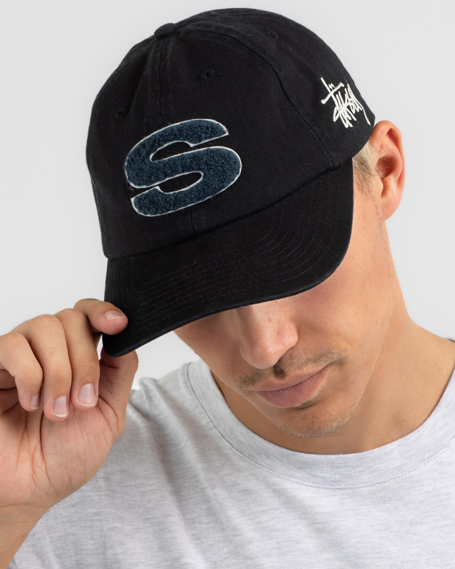 STUSSY LOW PRO CHENILLE S STRAPBACK キャップ Stussy Low Pro Chenille S Strapback Hat Brown Men's - SS25 - US