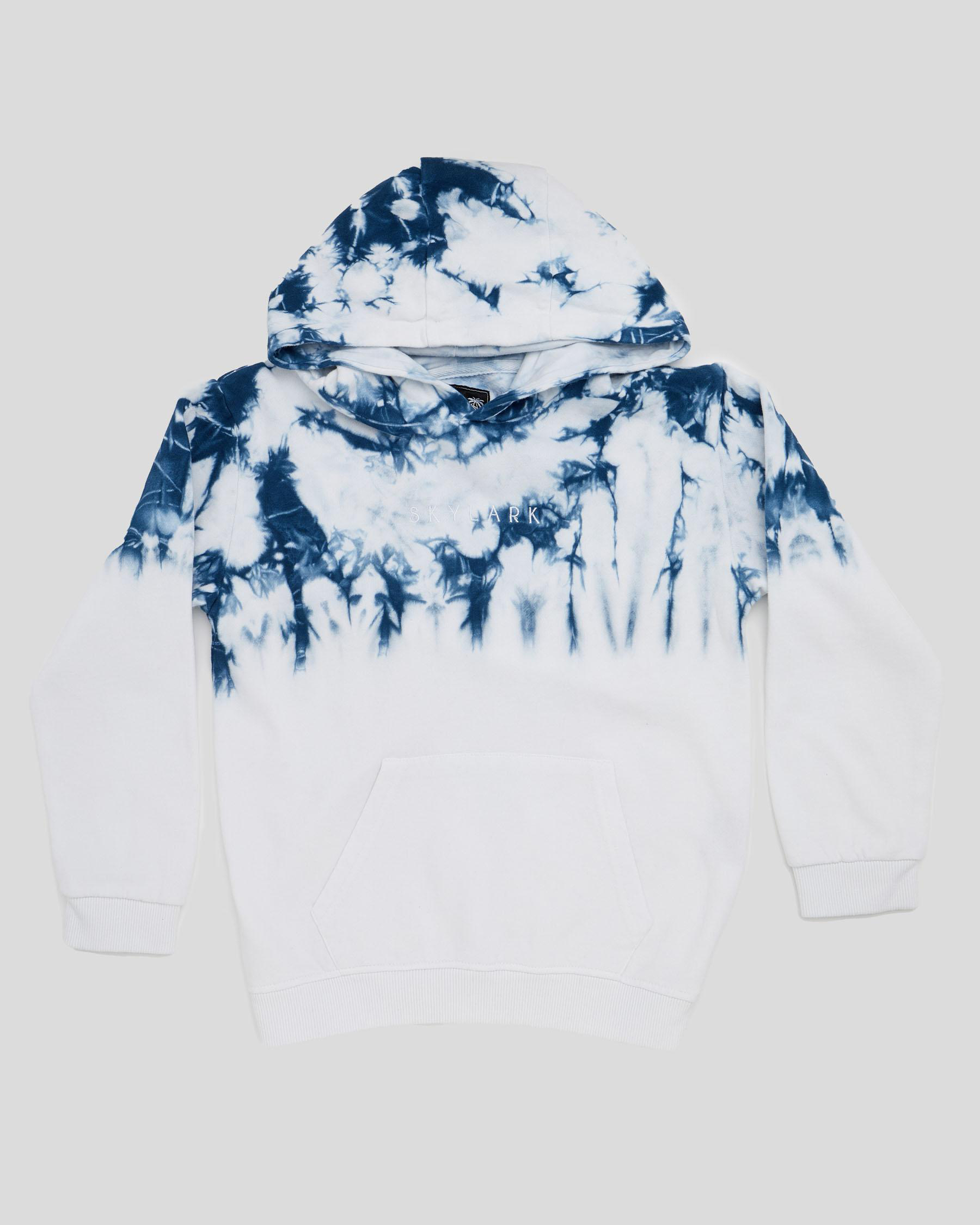 diffused blue hoodie