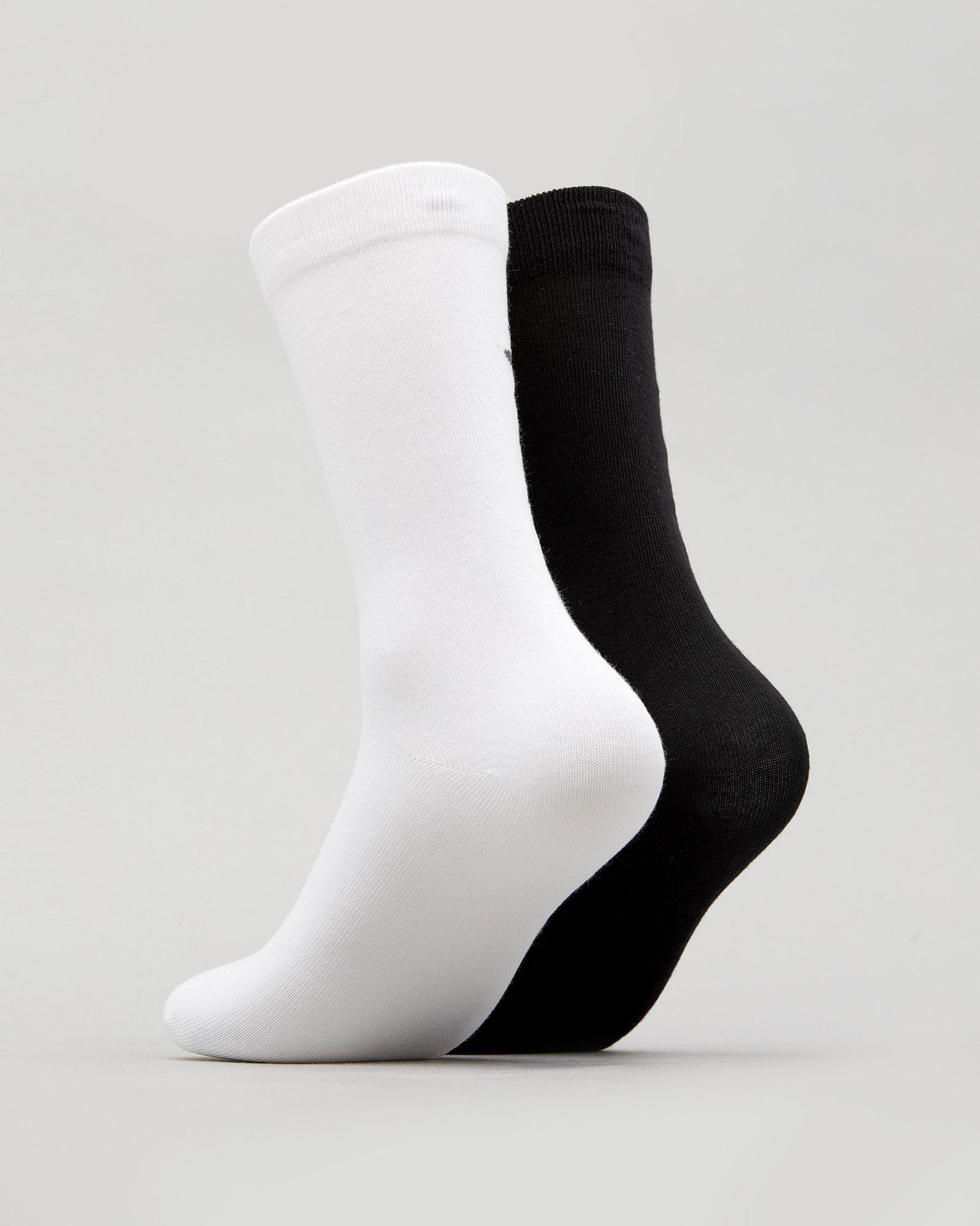 Adidas Womens Thin Crew Sock Pack In White/black Fast Shipping & Easy