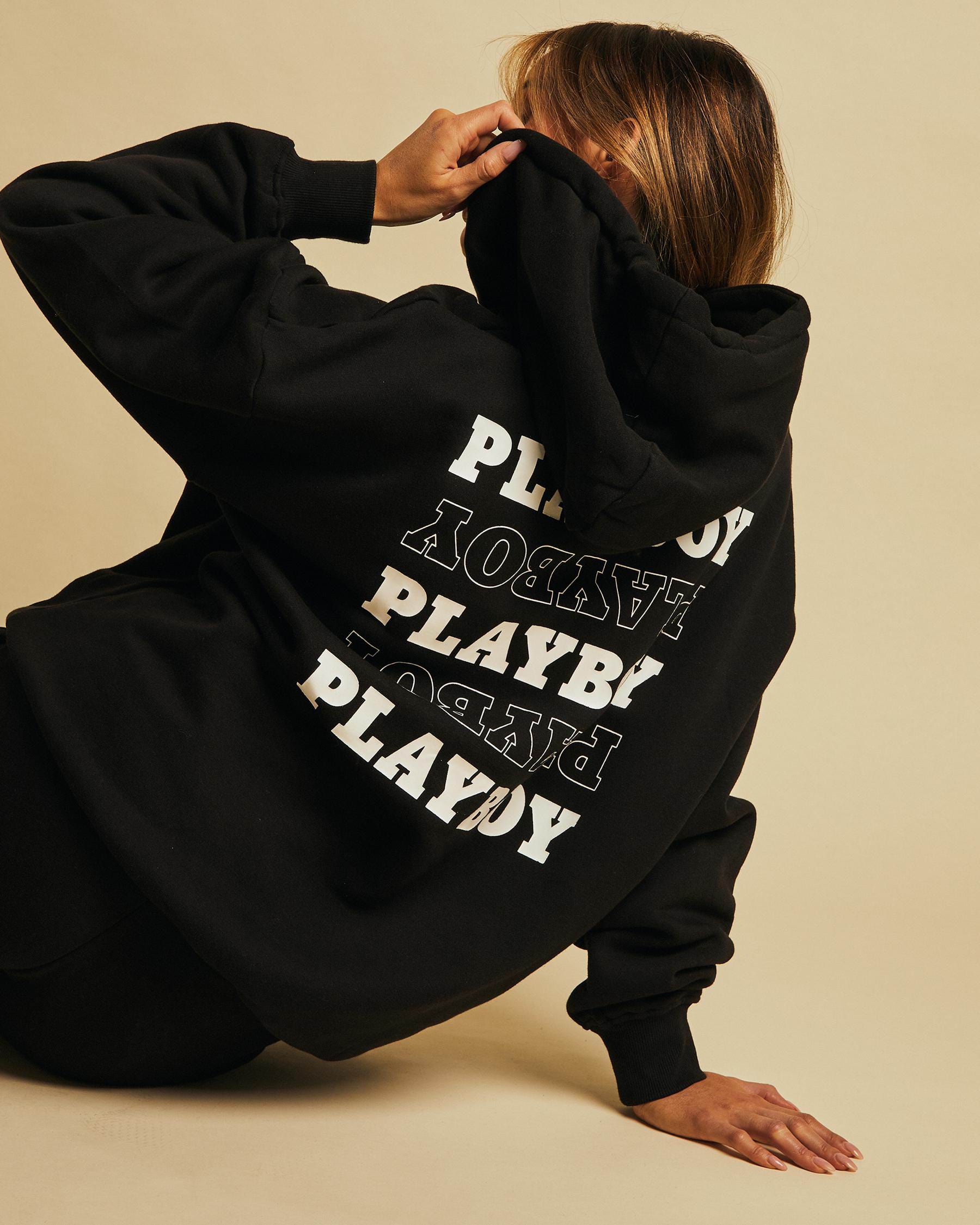 Playboy Playboy Stack Hoodie In Black - Fast Shipping & Easy Returns ...