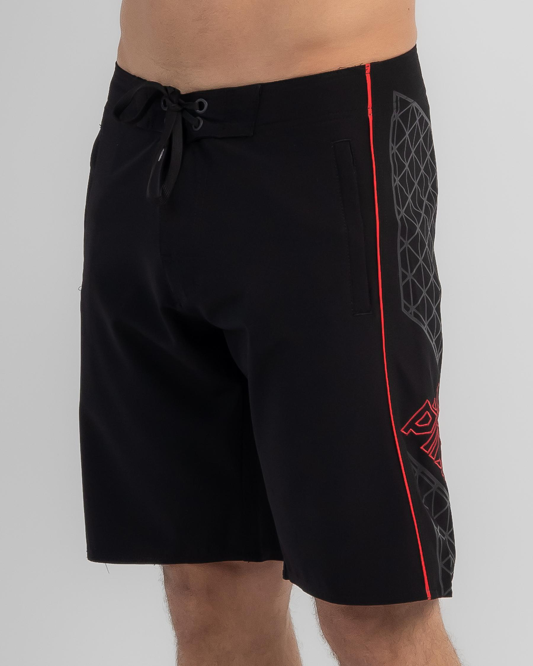 Shop Jetpilot Full Pro Board Shorts In Blk/red Fast Shipping & Easy