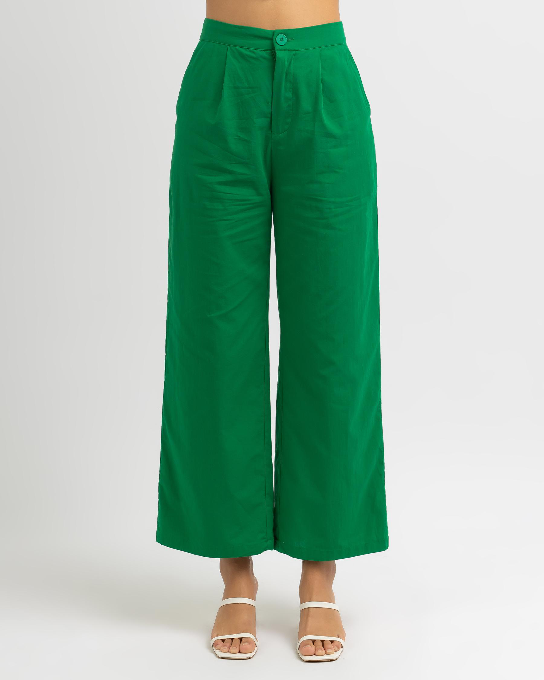 Winnie & Co So Fly Pants In Green - Fast Shipping & Easy Returns - City ...