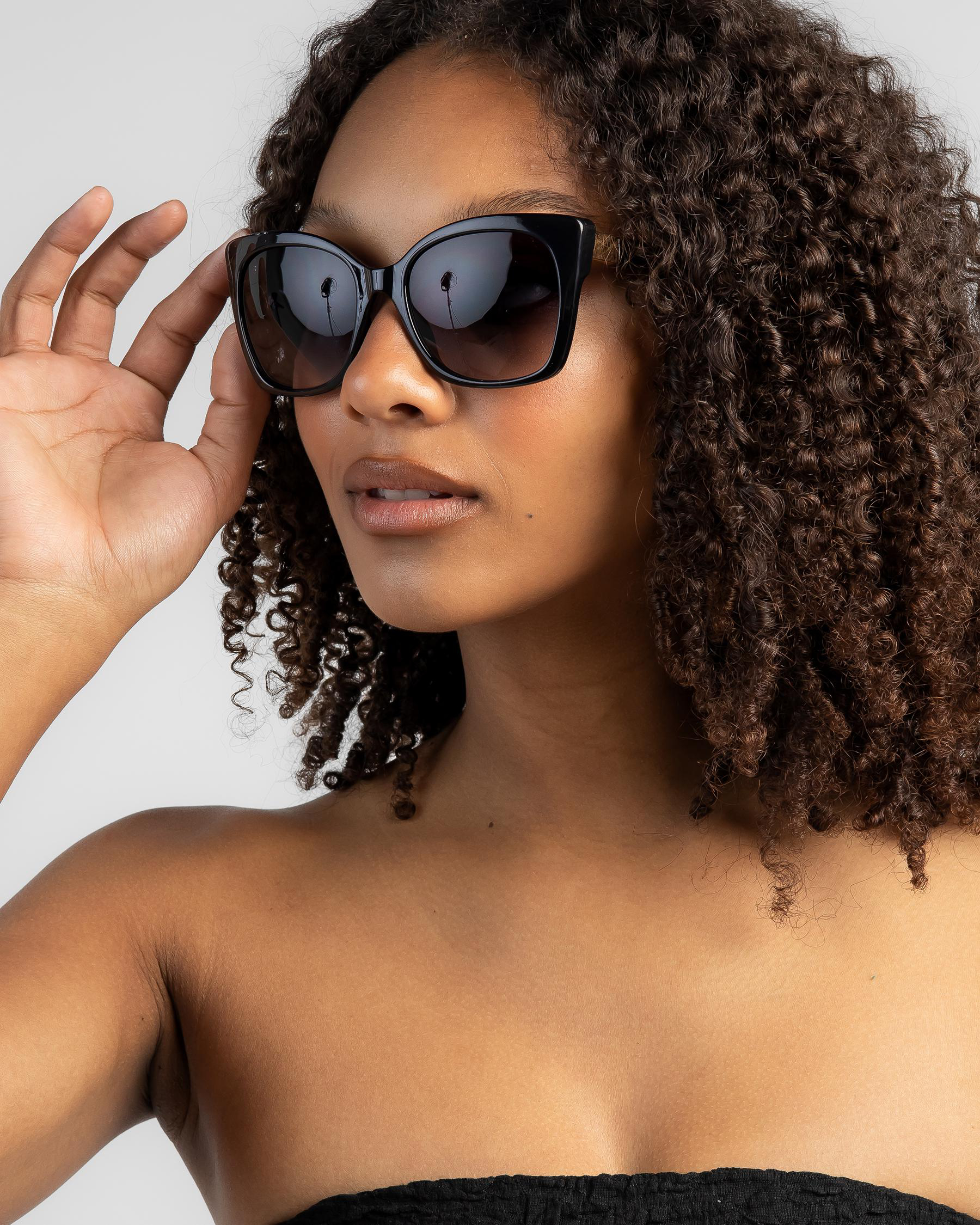 Shop Indie Eyewear Memphis Sunglasses In Black/smoke Fast Shipping & Easy Returns City Beach