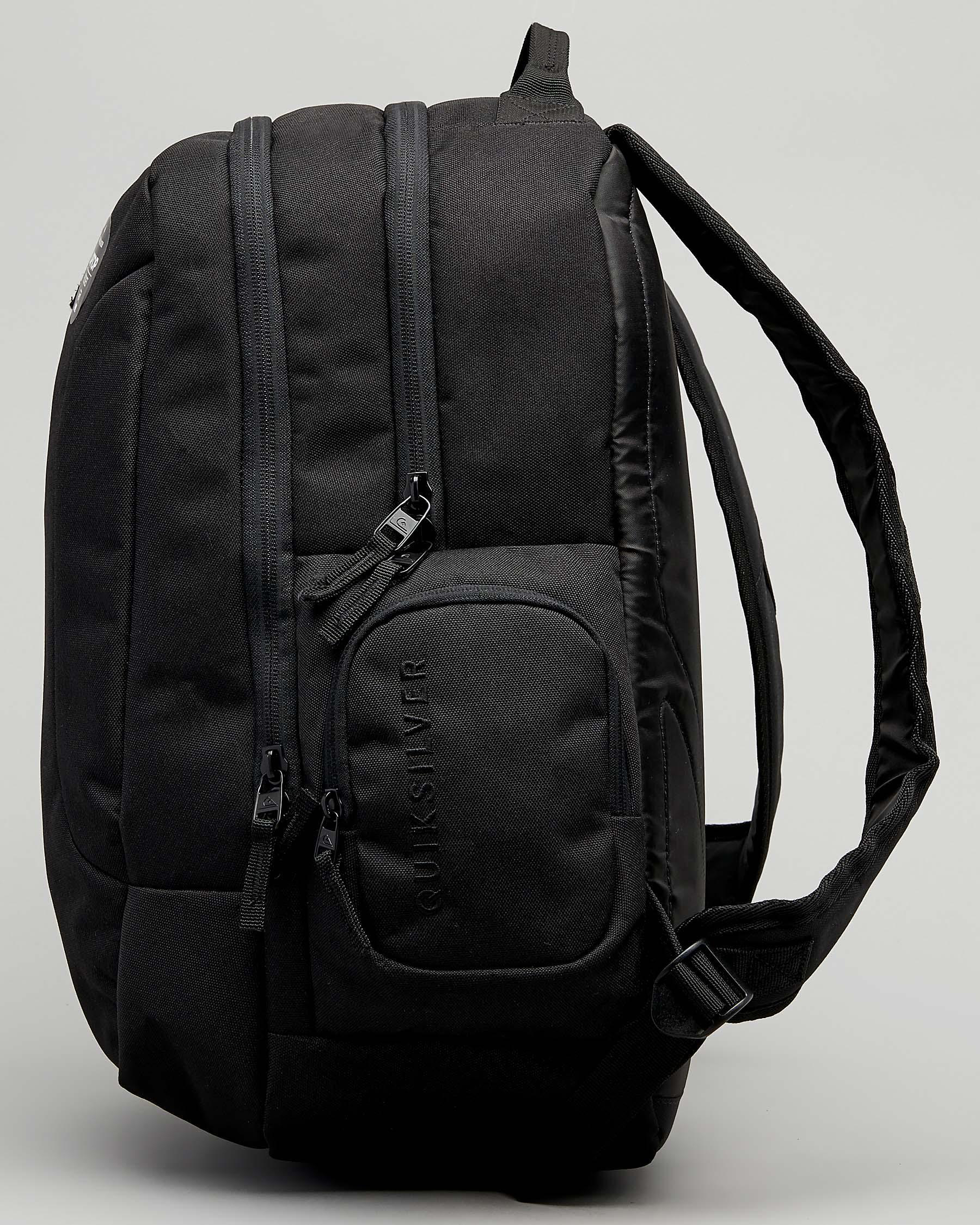 Quiksilver Schoolie II Backpack In Black Fast Shipping & Easy Returns