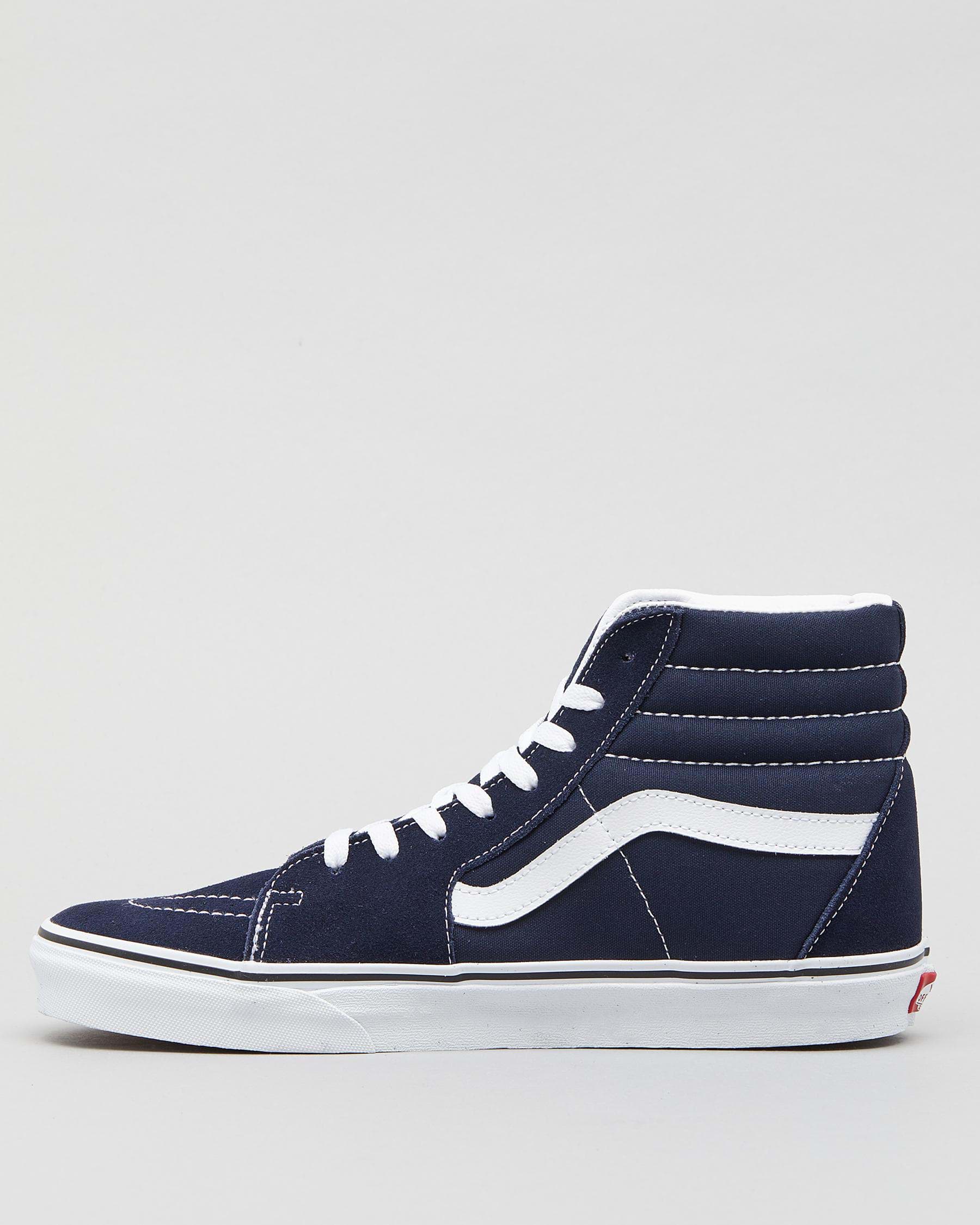 Vans Sk8-Hi Shoes In Parisian Night/true White - Fast Shipping & Easy ...