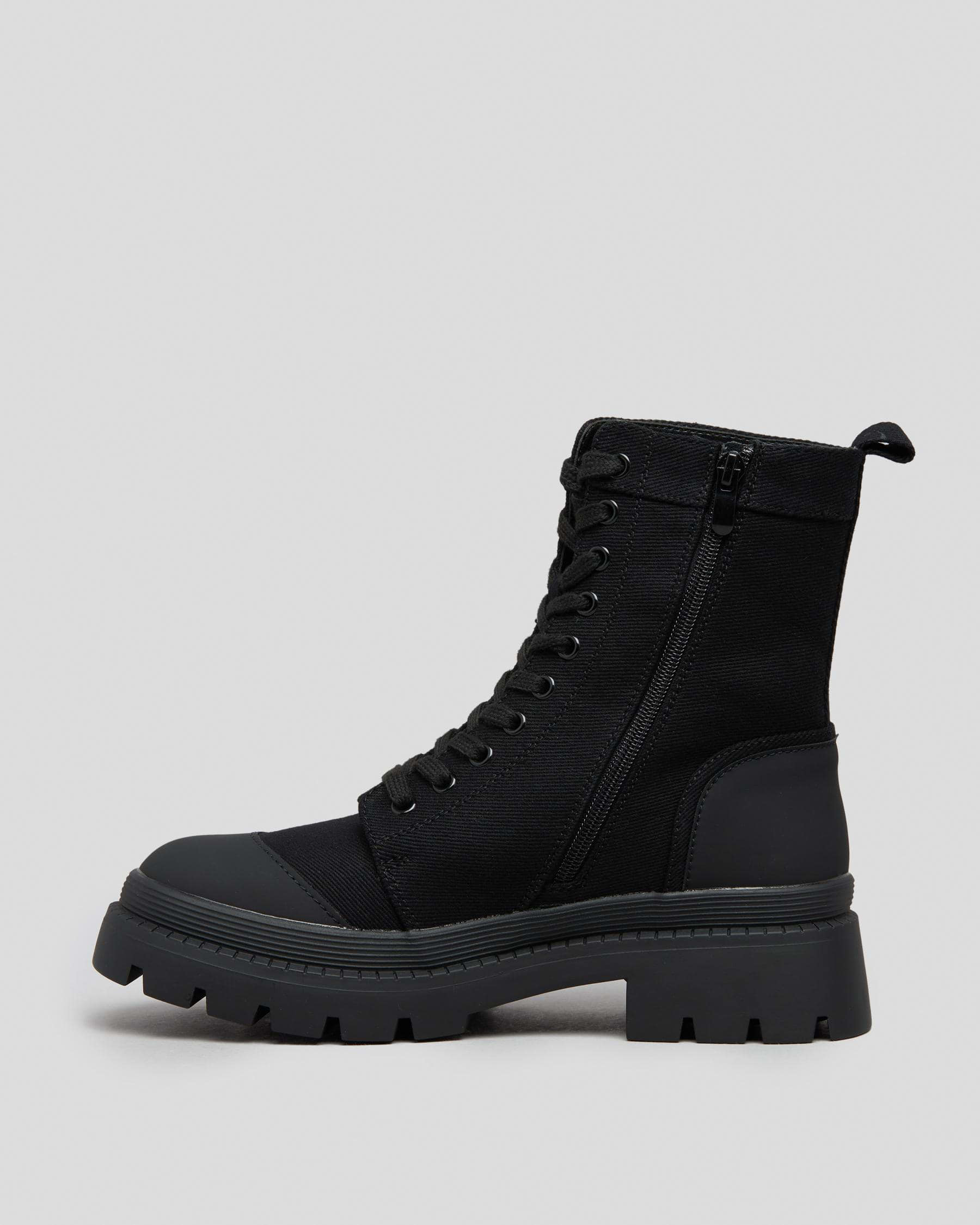 Shop Jonnie Combat Boots In Black - Fast Shipping & Easy Returns - City ...