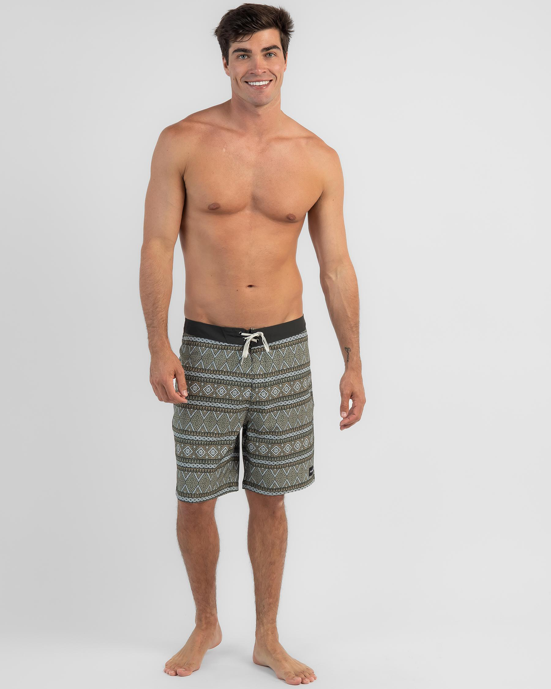 Shop Hurley Weekender 20" Board Shorts In Dark Green Fast Shipping