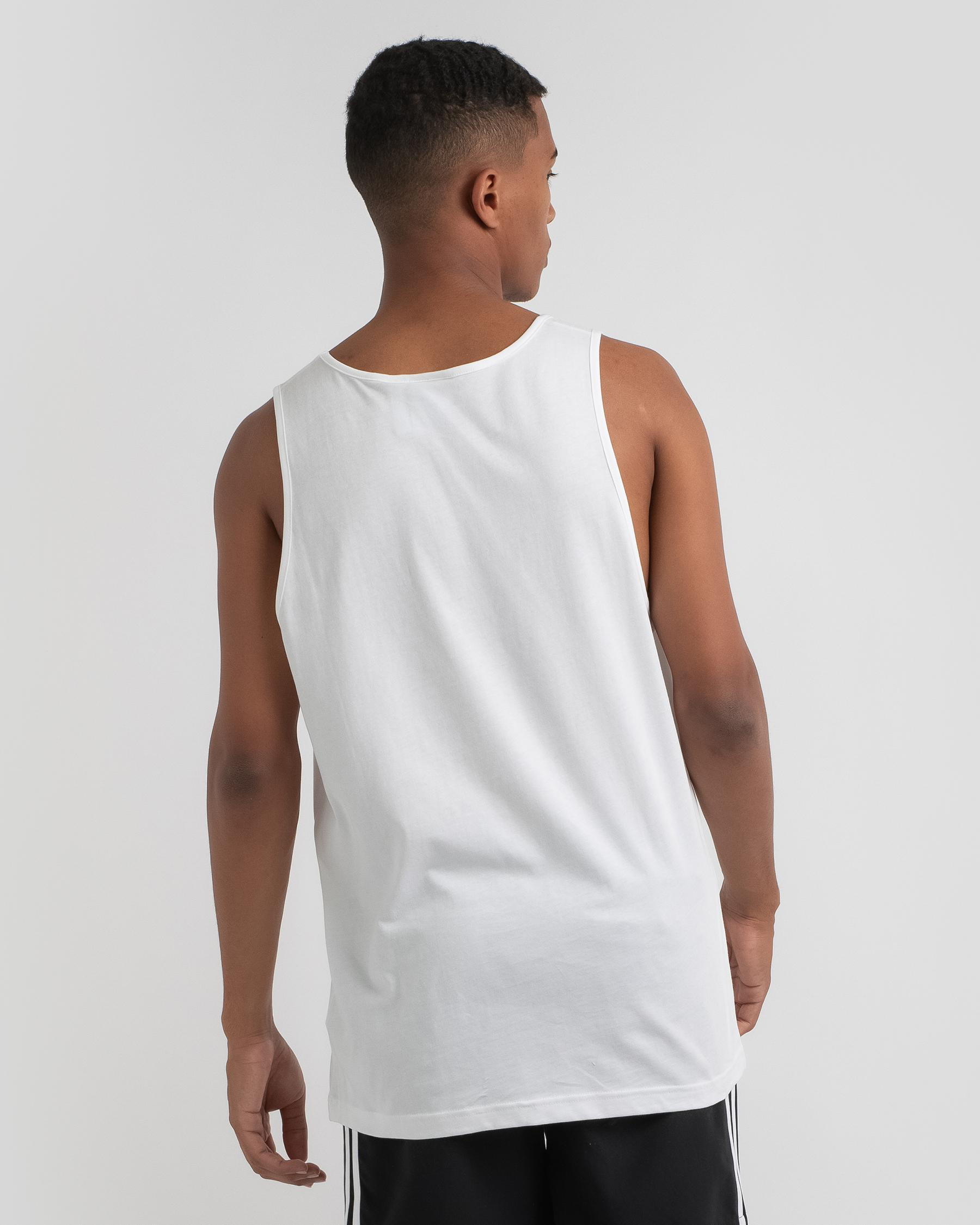 Shop adidas Essential Tank In White - Fast Shipping & Easy Returns ...