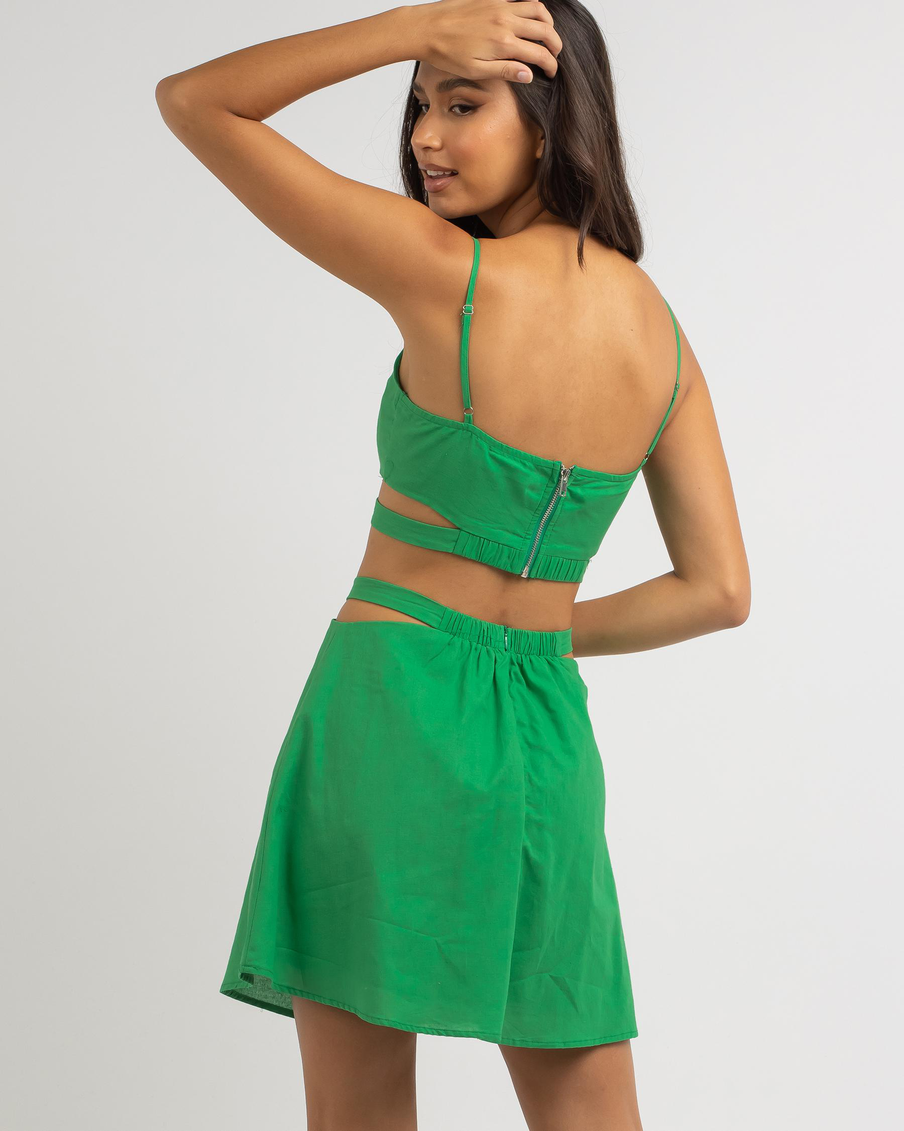 Shop Alive Girl PHOEBE TOP In Green - Fast Shipping & Easy Returns ...