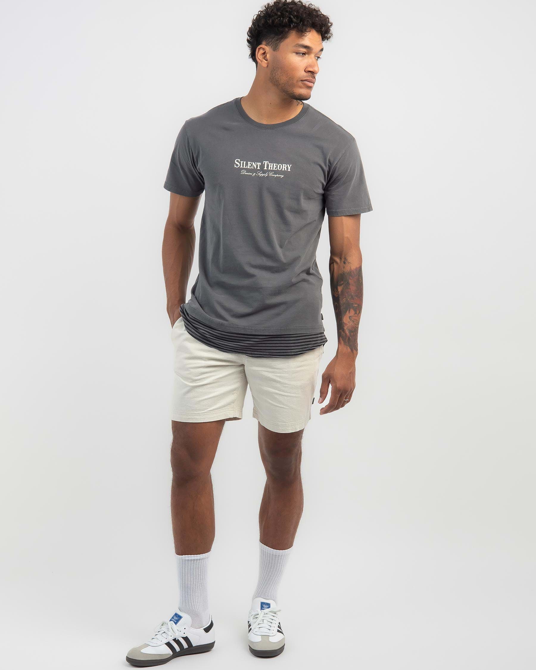 Silent Theory Hemp Ew Shorts In Natural - Fast Shipping & Easy Returns ...