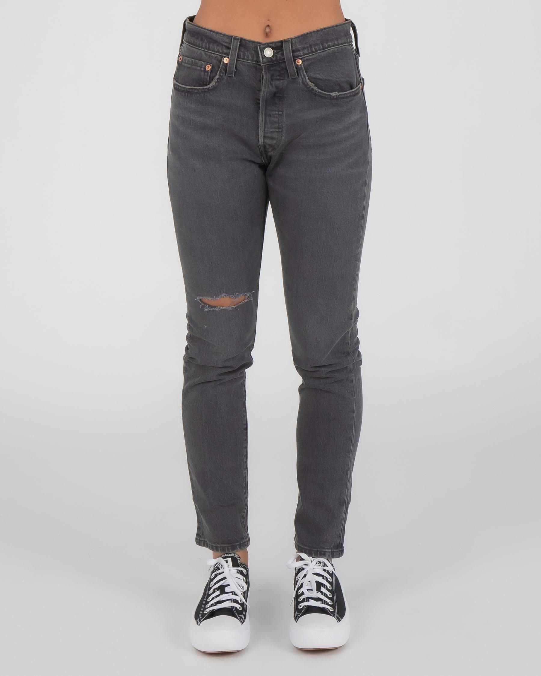 Shop Levi's Icons 501 Skinny Jeans In Dark Side Of The Moon Fast