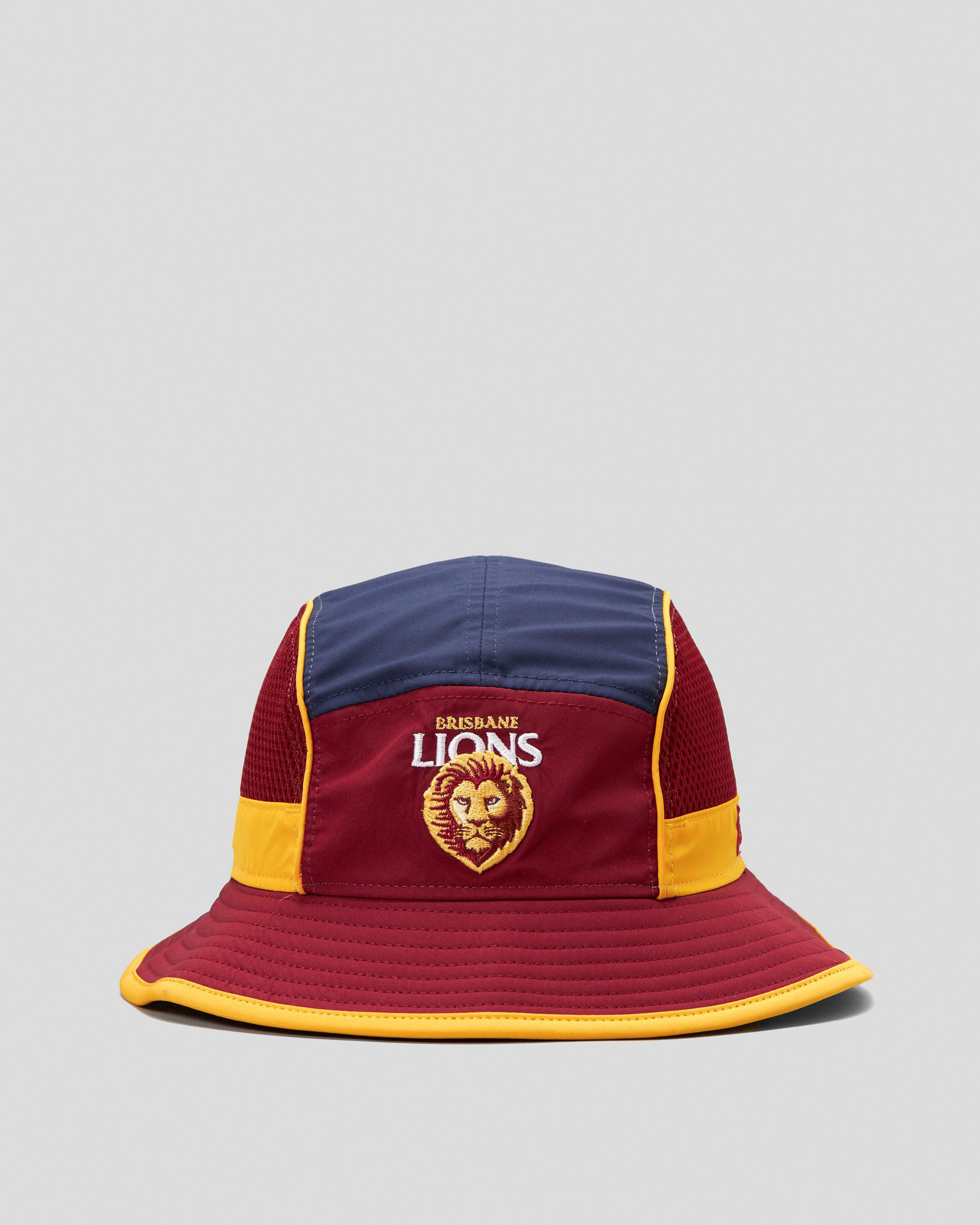 New Era Brisbane Lions Training Bucket Hat In Cardinal City Beach