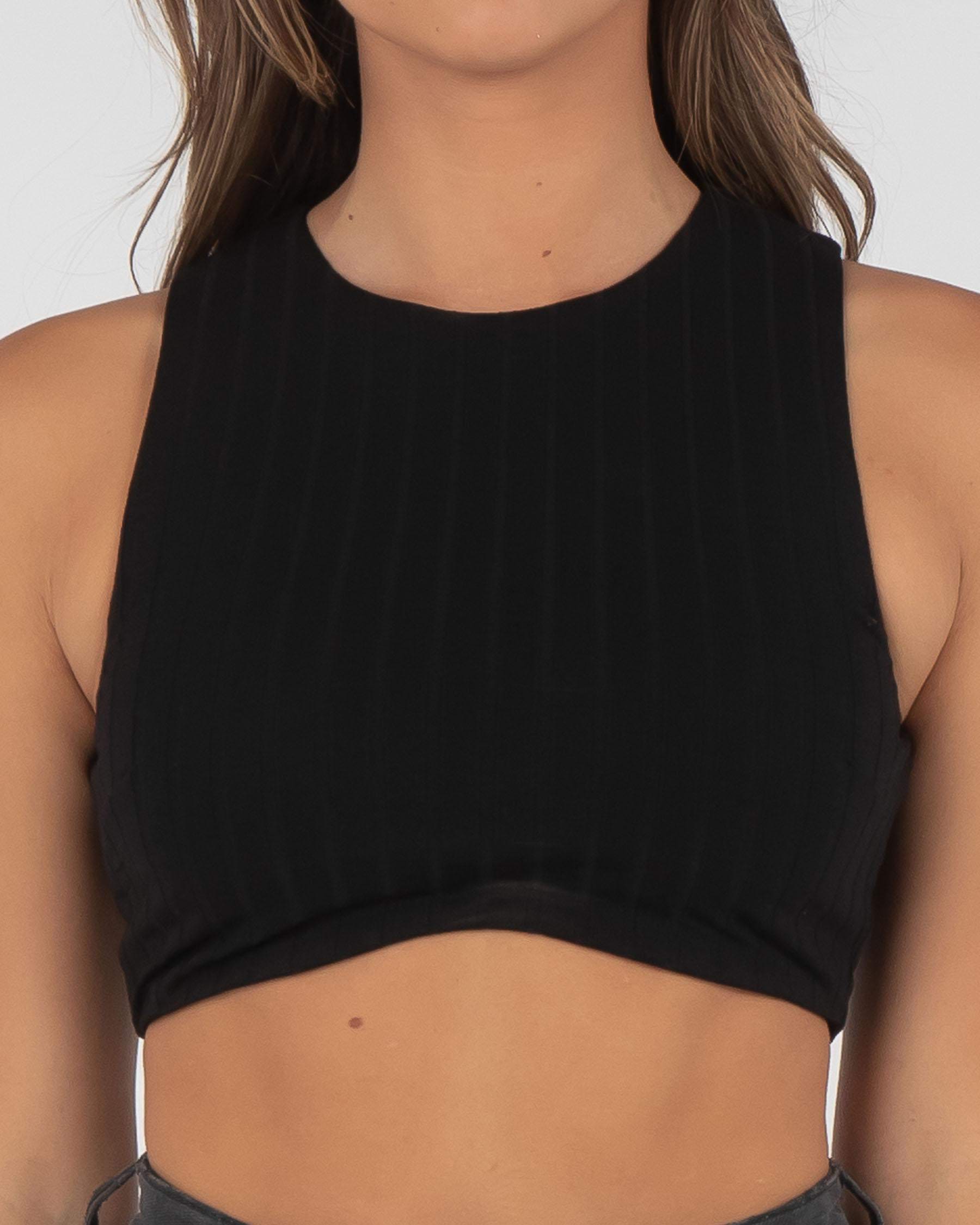 Ava And Ever Clifford Crop Top In Black - Fast Shipping & Easy Returns ...