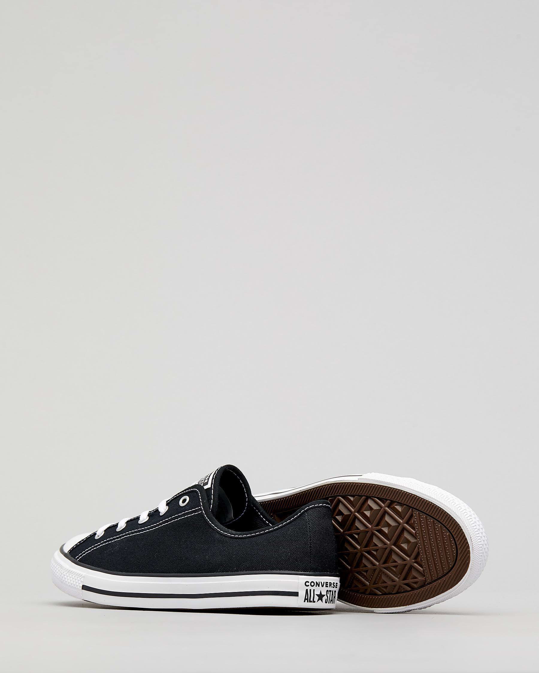 Converse Womens Dainty Lo-Pro Shoes In Black/white - Fast Shipping ...