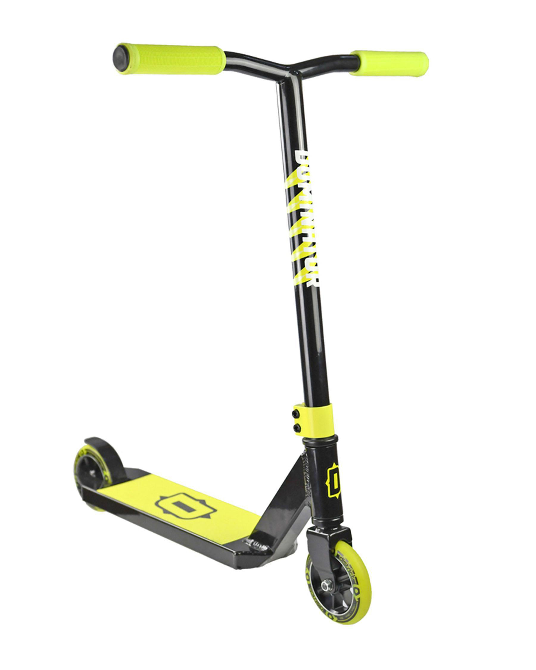 Shop Dominator Scooters Dominator Trooper Scooter In Black Neon Yellow Fast Shipping & Easy