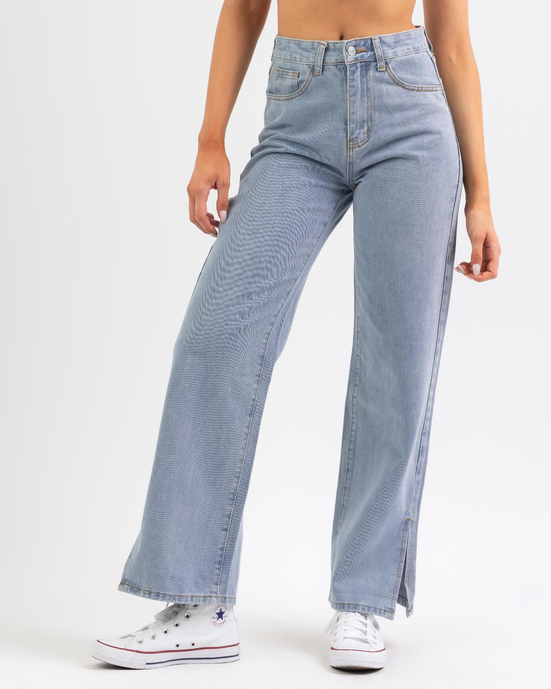 Shop DESU Gabrielle Jeans In Light Mid - Fast Shipping & Easy Returns ...