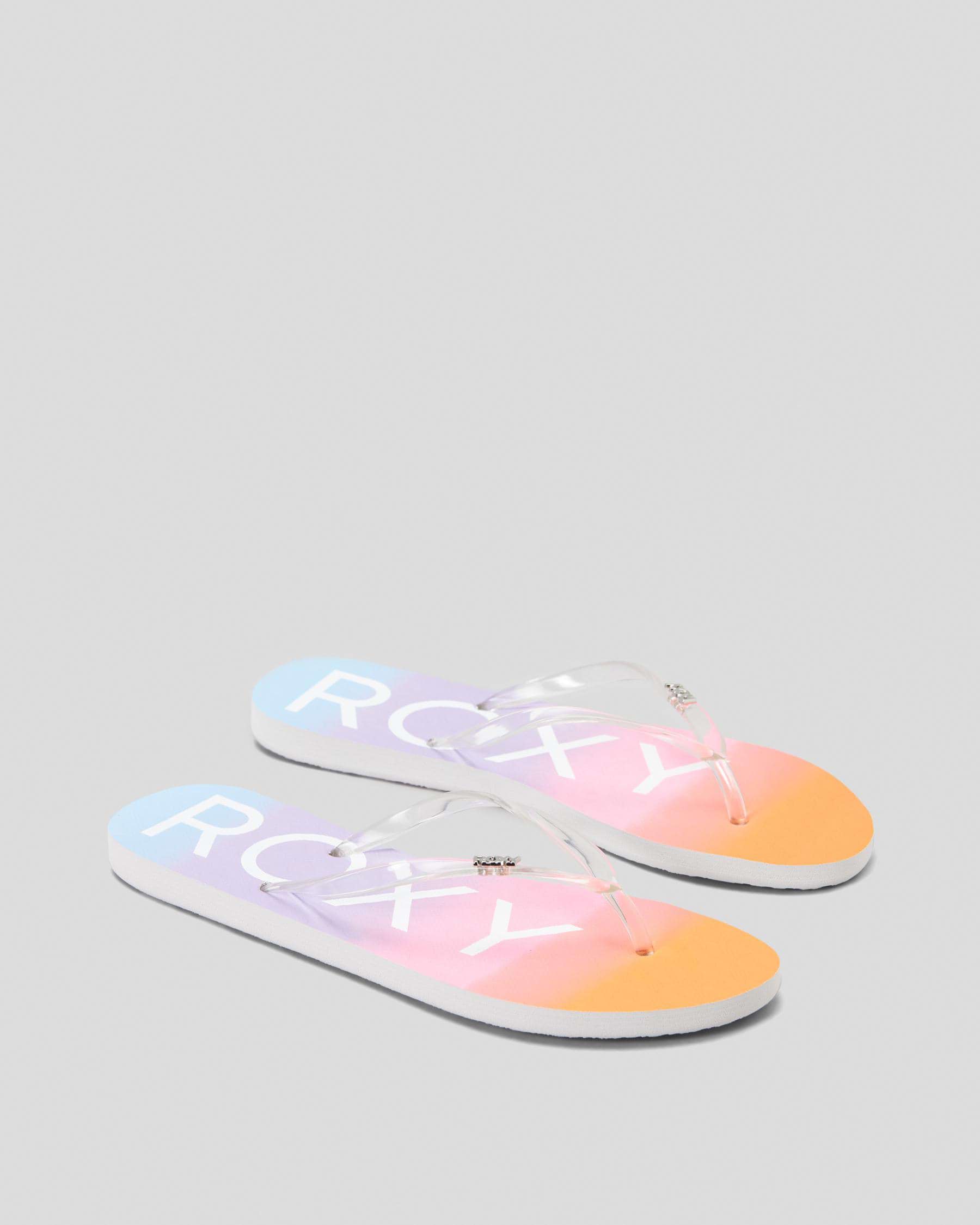 Shop Roxy Viva Jelly Thongs In Vivid Gradient - Fast Shipping & Easy ...