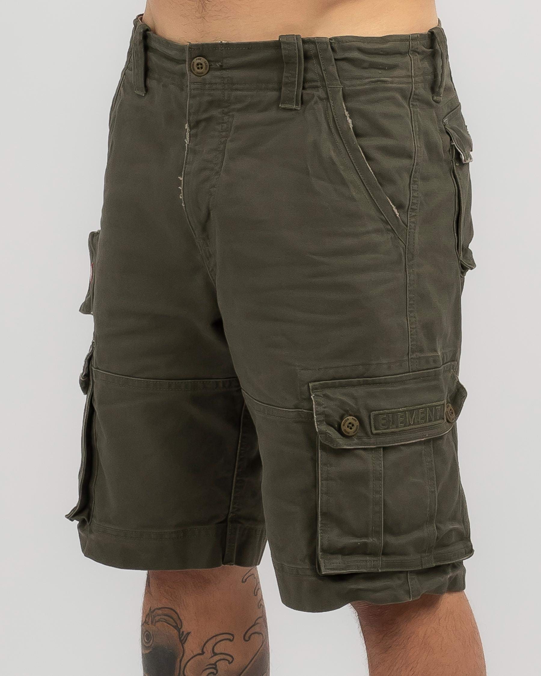 Shop Element Source Cargo Shorts In Olive - Fast Shipping & Easy ...