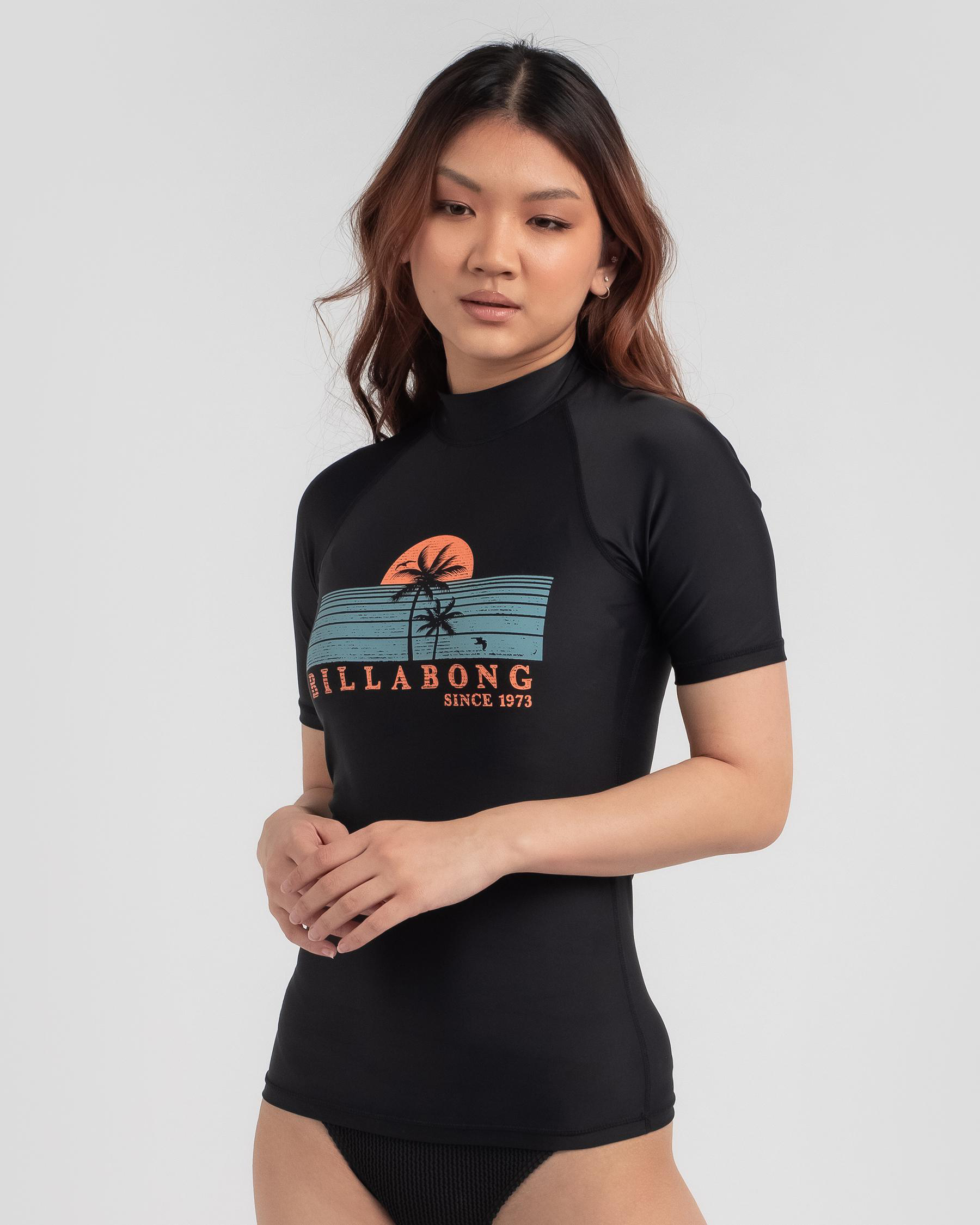 Sunset Palms Short Sleeve Rash Vest