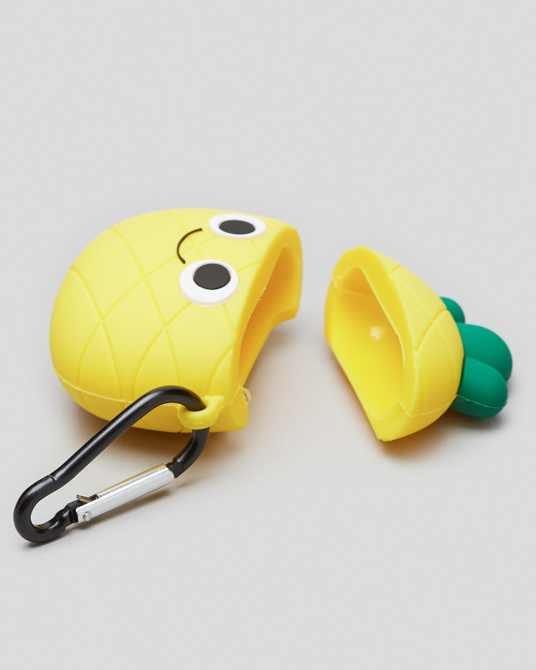 Get It Now Pineapple Earbud Case In Yellow Fast Shipping & Easy