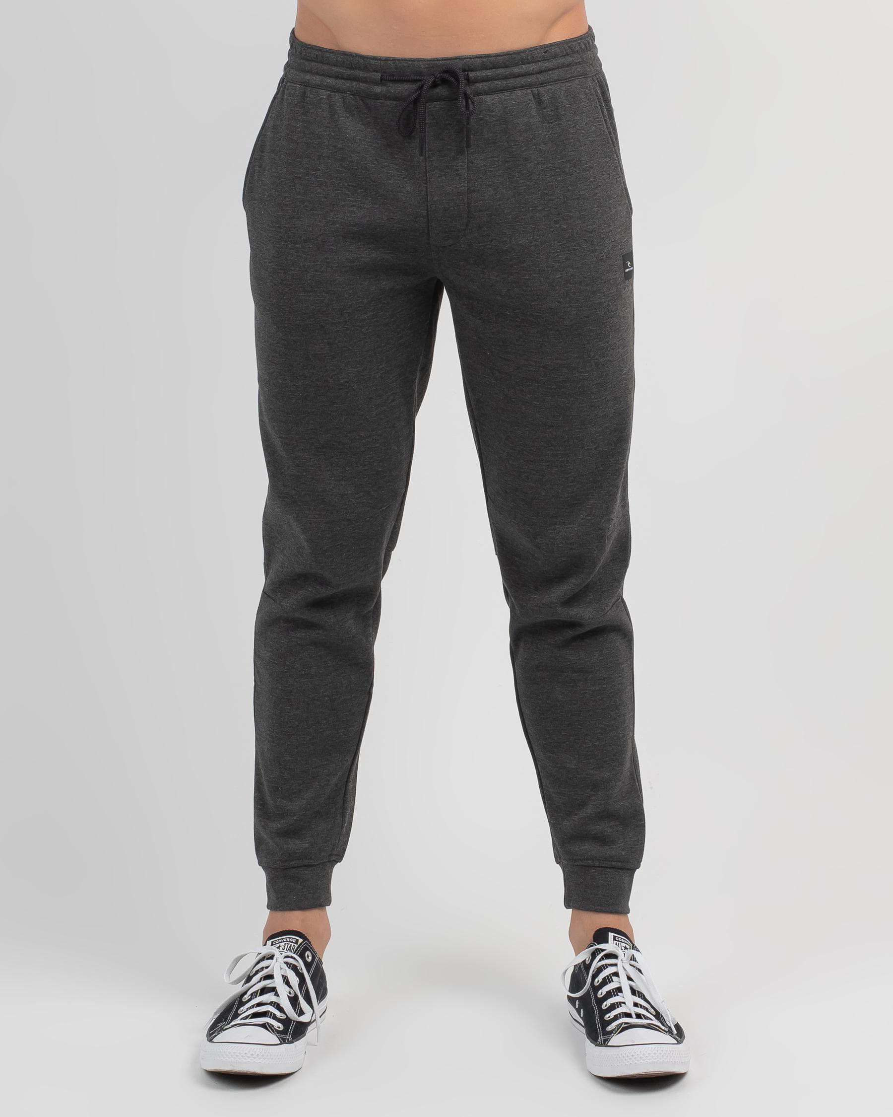 Rip Curl Departed Anti-Series Track Pants In Charcoal Grey - Fast ...