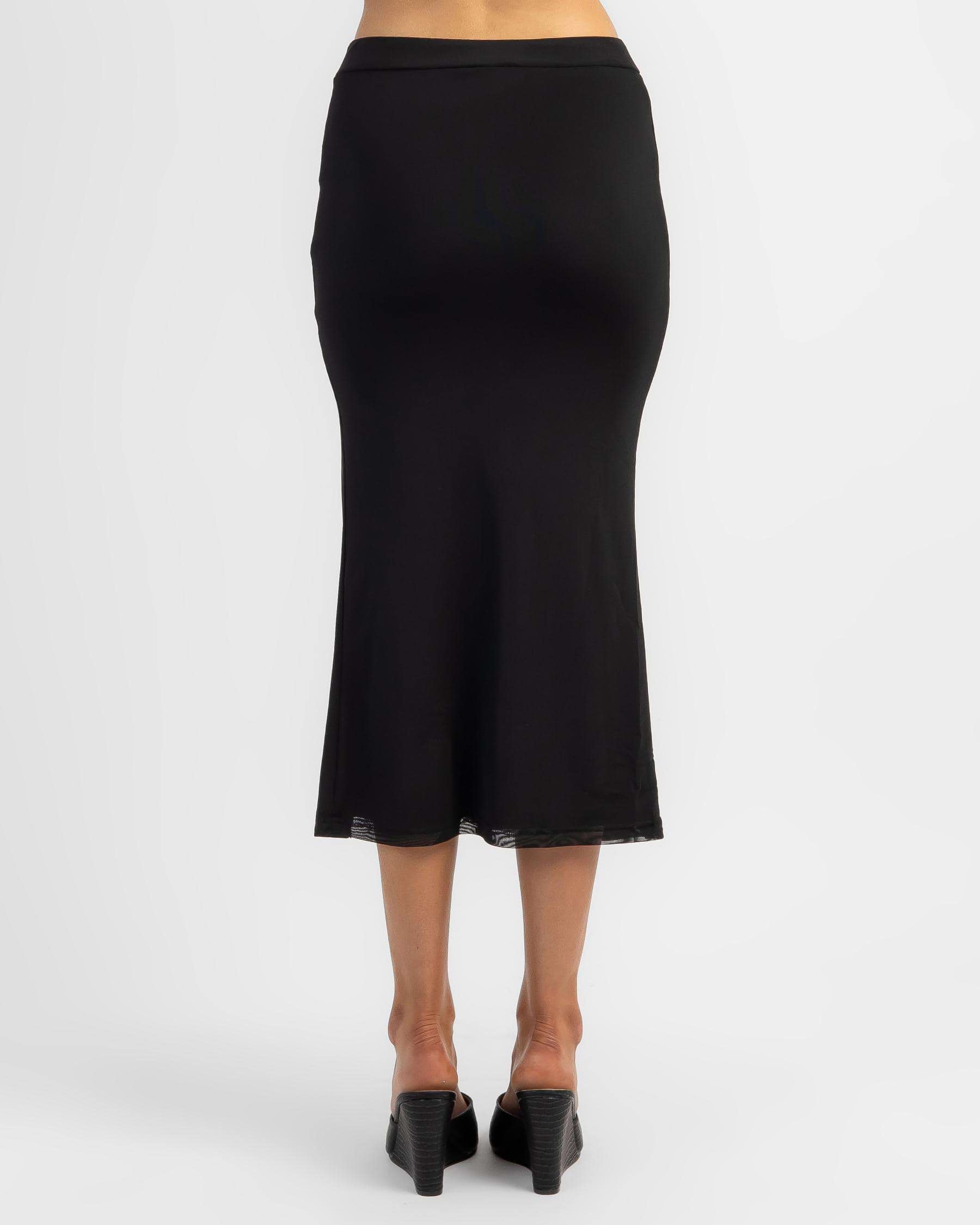 Shop Ava And Ever Love Fool Skirt In Black - Fast Shipping & Easy ...