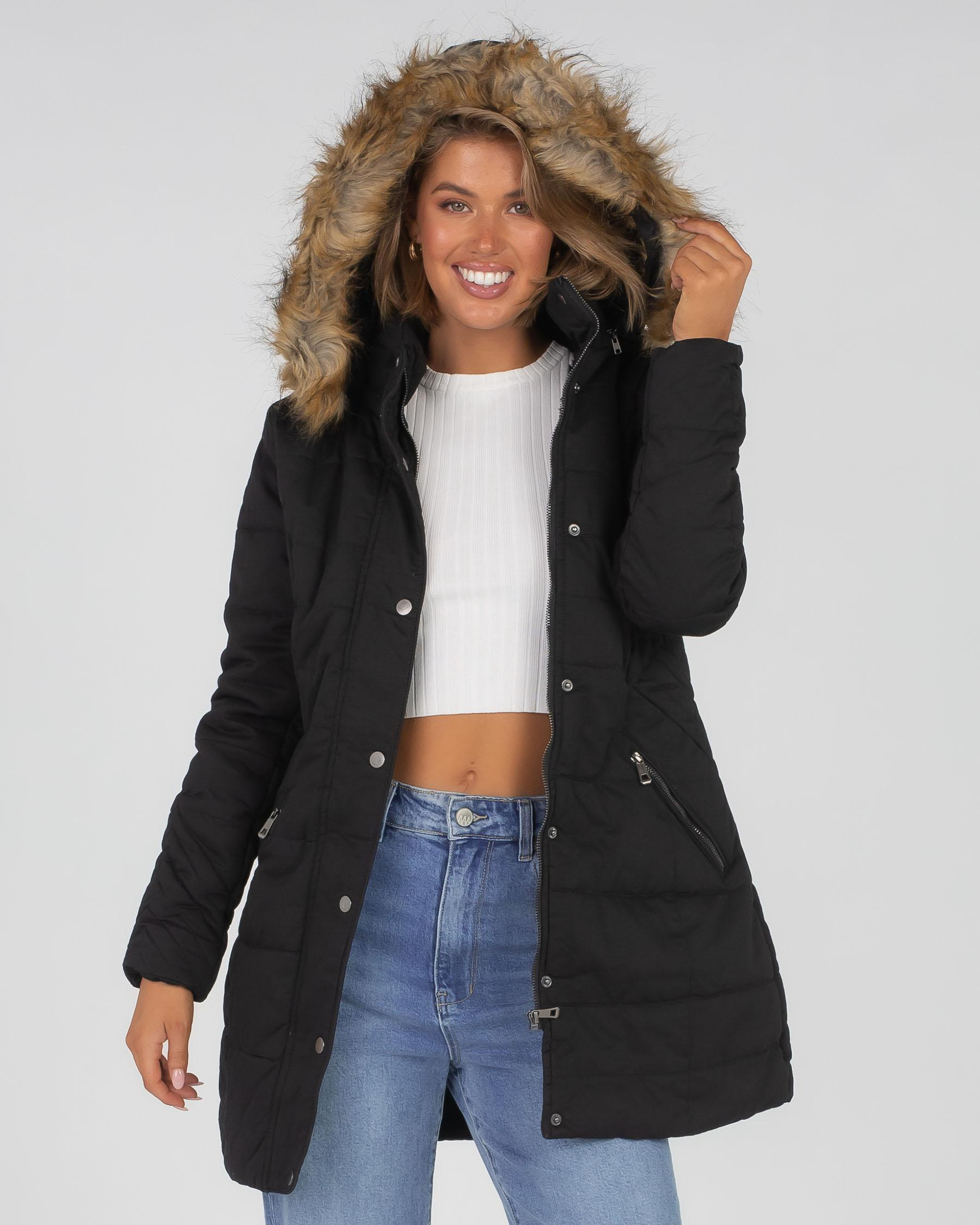 Brushed CozyChic® Puffer Jacket, Willow