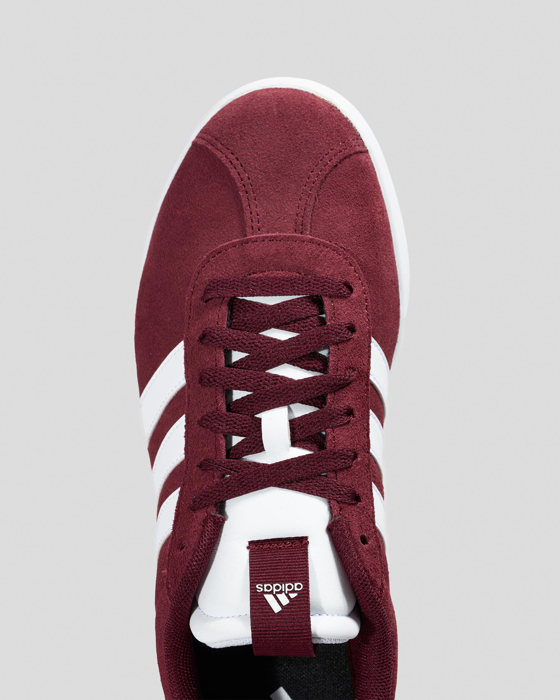 Shop adidas Womens VL Court 3.0 Shoes In Shadow Red/ftwr White/shadow