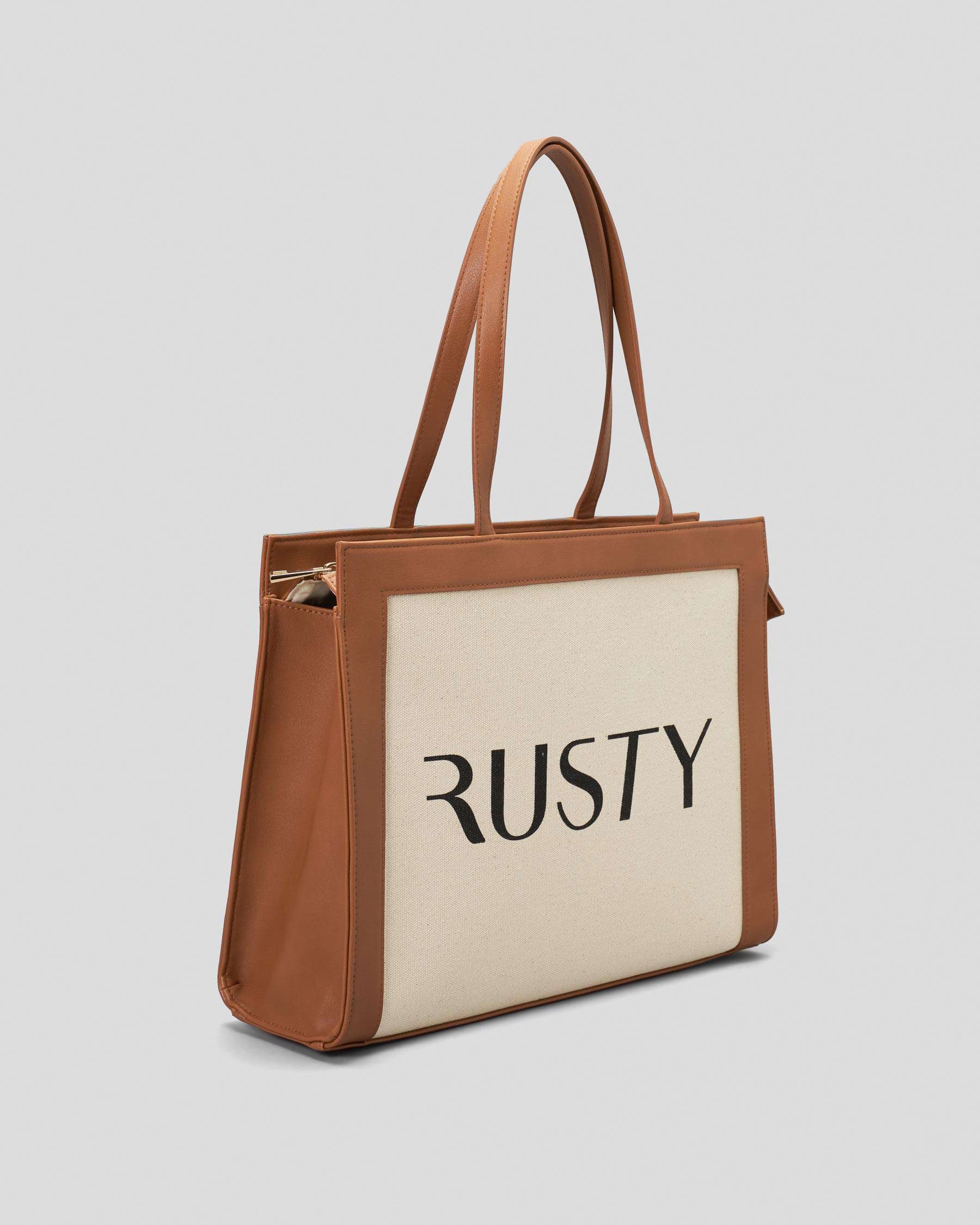 Rusty Cabo Tote Bag In Natural - Fast Shipping & Easy Returns - City ...