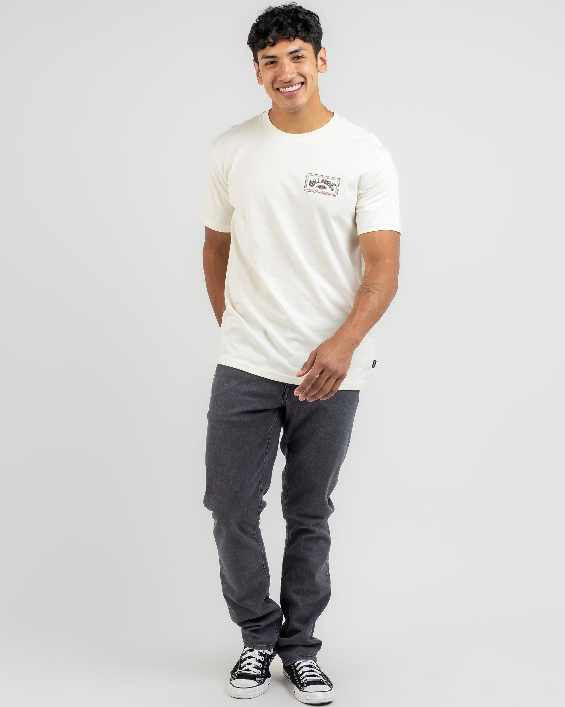 Billabong Adiv Arch T-Shirt In Off White - Fast Shipping & Easy Returns ...