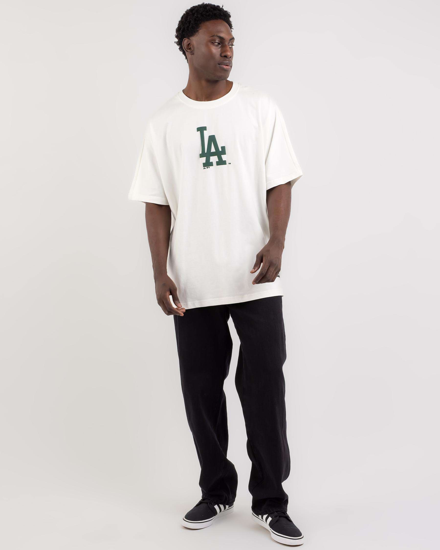 Majestic LA Dodgers Heavy Jersey Arch City Oversized T-Shirt In Vintage  White - FREE* Shipping & Easy Returns - City Beach United States