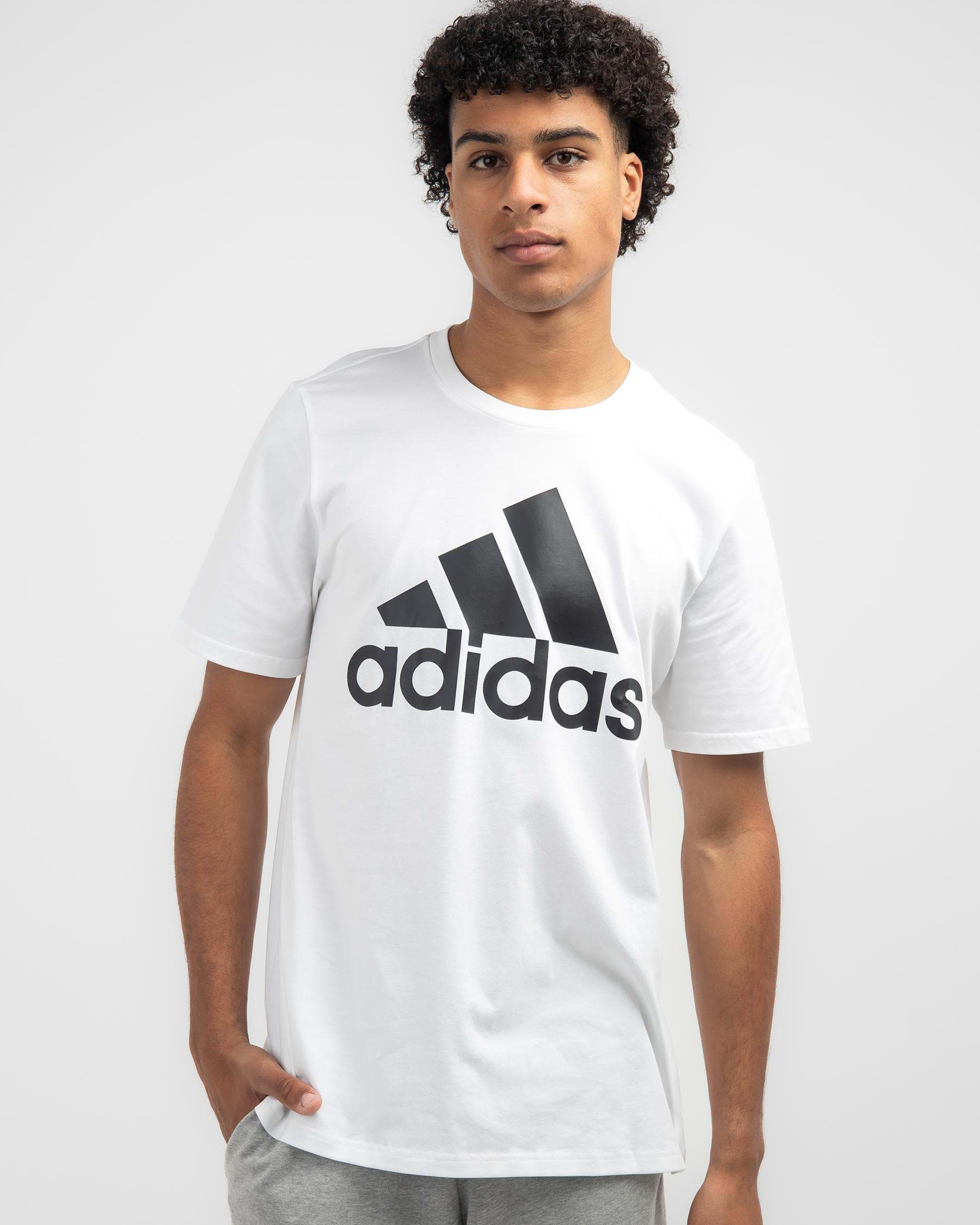 Shop adidas Big logo T-Shirt In White - Fast Shipping & Easy Returns ...