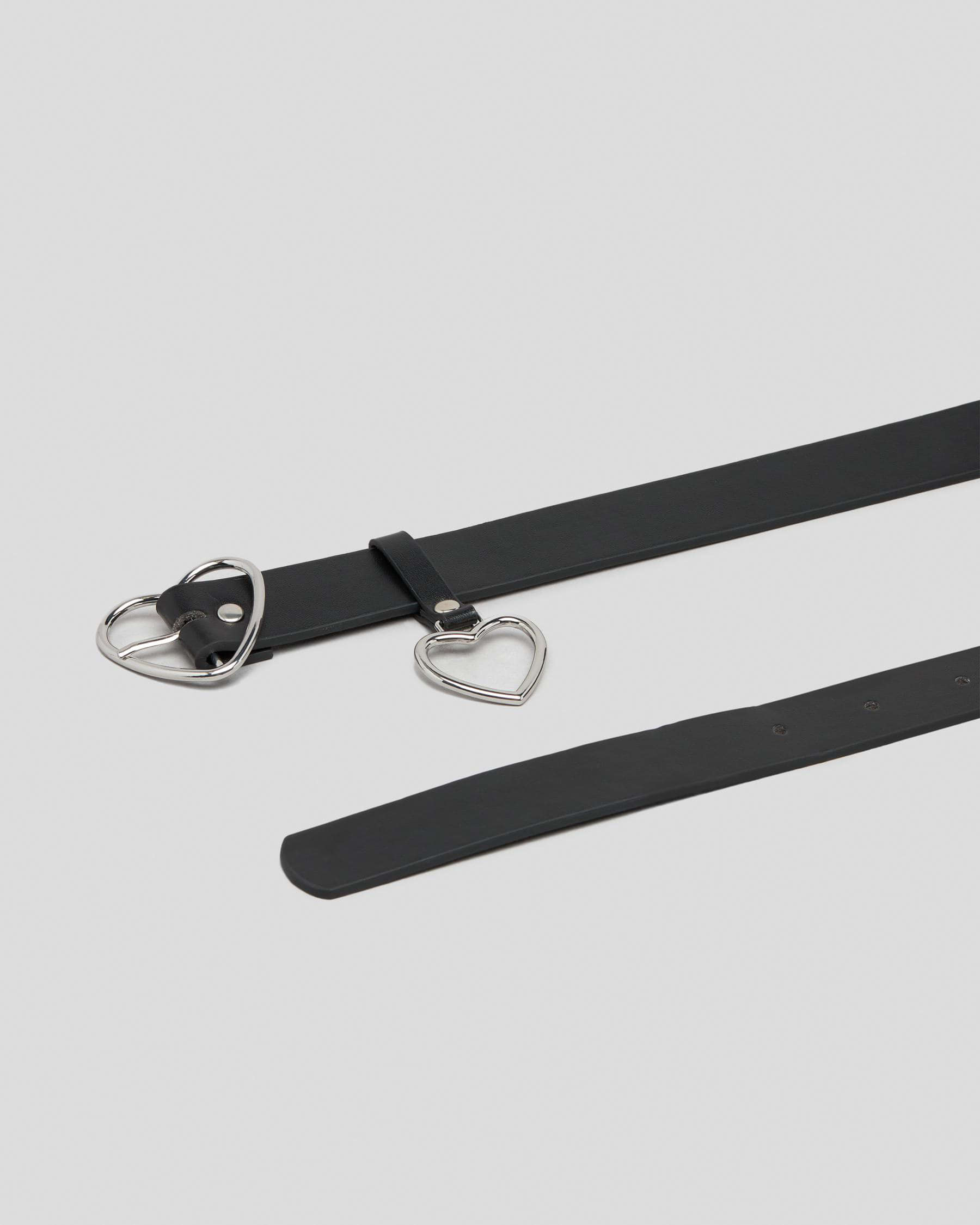 Shop Ava And Ever Adore Belt In Black/silver - Fast Shipping & Easy ...