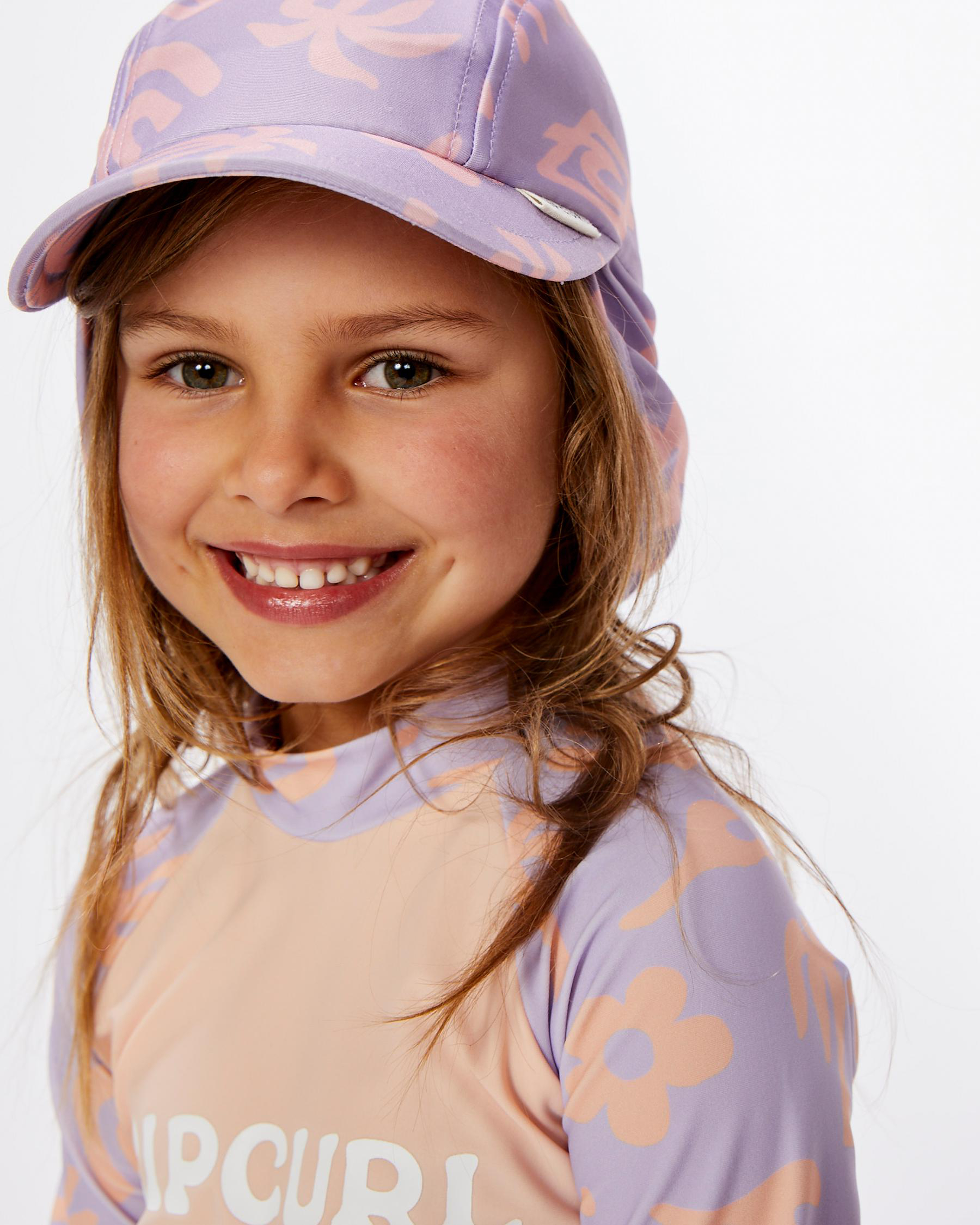 Shop Rip Curl Toddlers' Low Tide Swim Cap In Lilac Fast Shipping