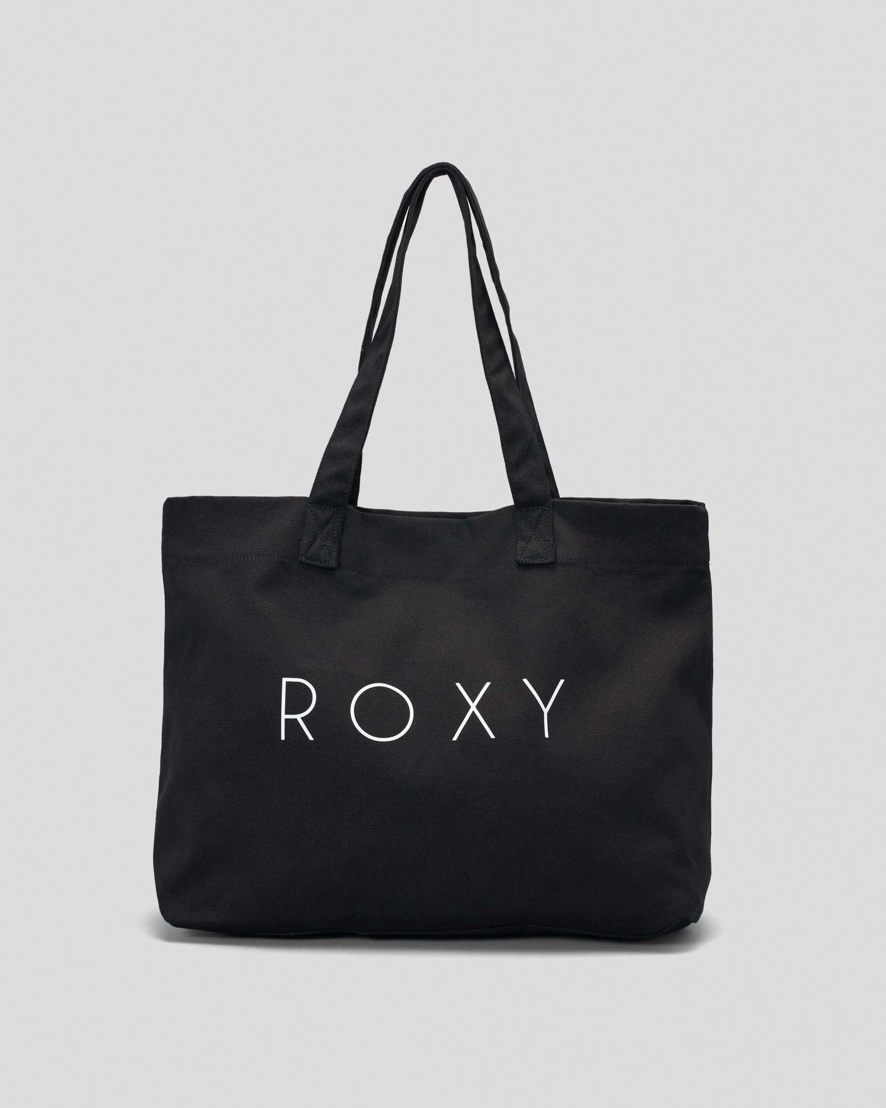 Roxy Go For It Beach Bag In Anthracite - Fast Shipping & Easy Returns ...
